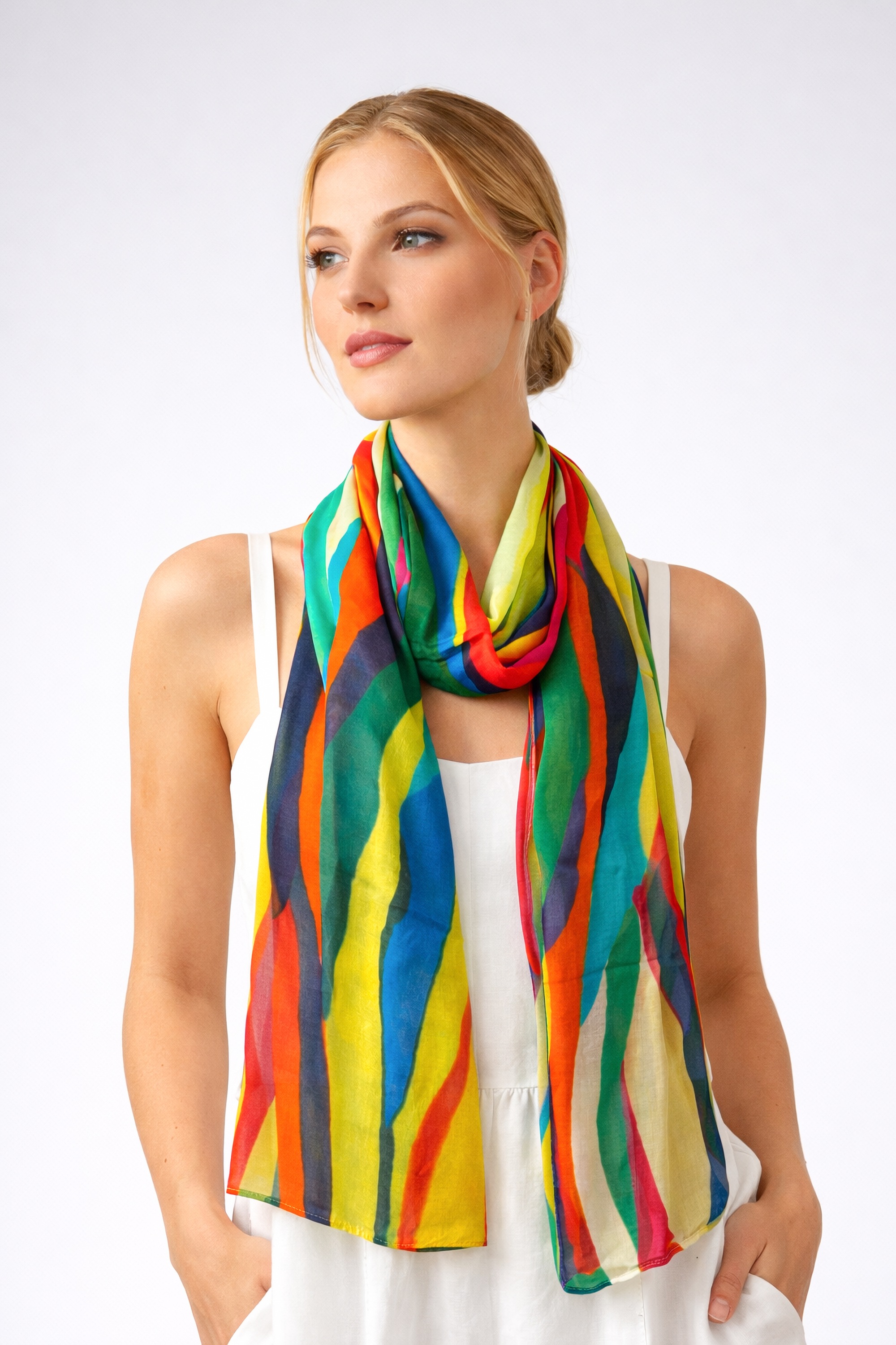 COLLEZIONE ALESSANDRO Modeschal "Mehrfarbig" 1 Stk. aus softem Naturstoff, günstig online kaufen