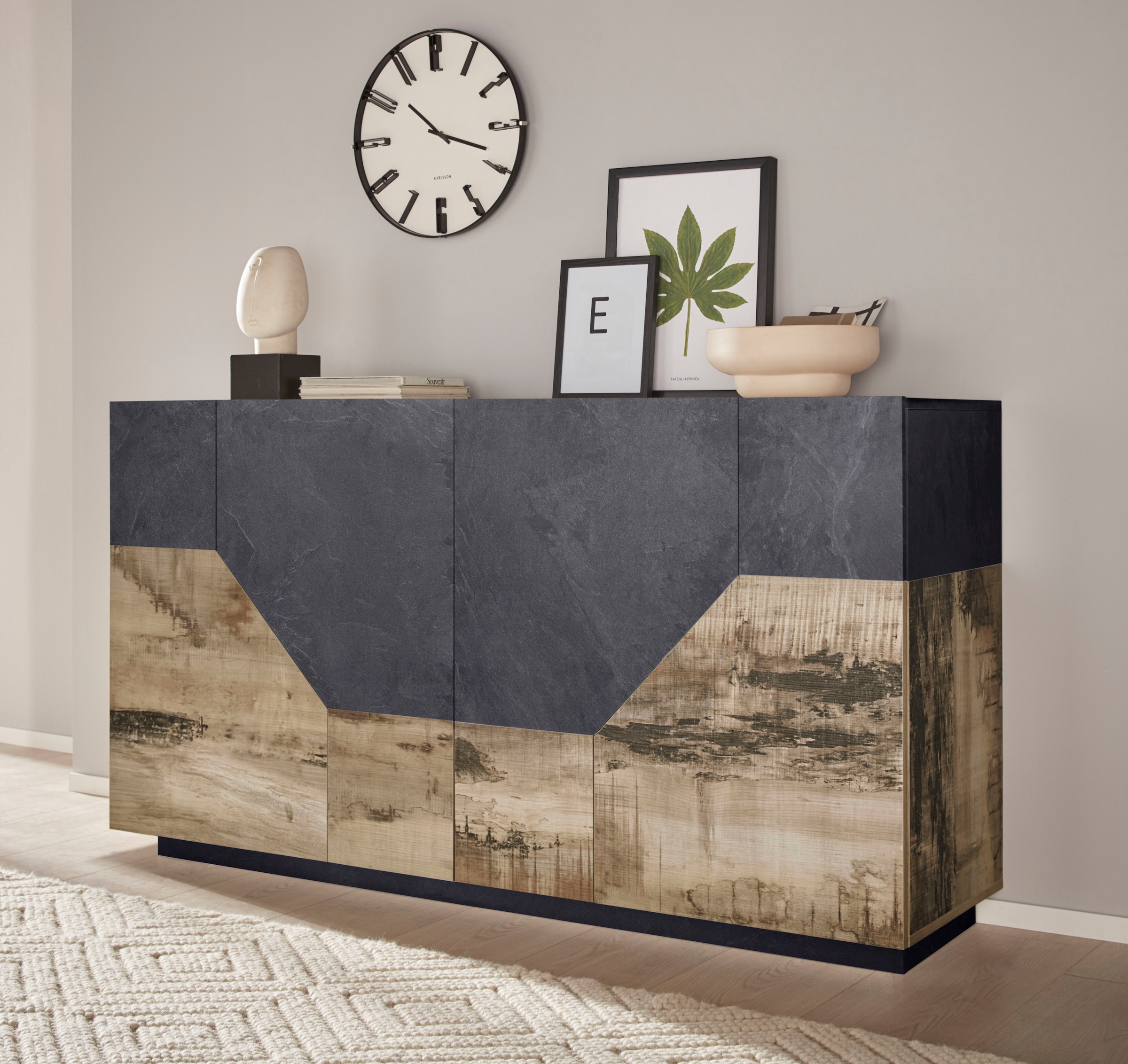 INOSIGN Sideboard »ALIEN-Kommode, Schrank, Anrichte mit 4 Türen und 4 Fächern«, Sideboard Breite ca. 160 cm "100 % Made in Italy"