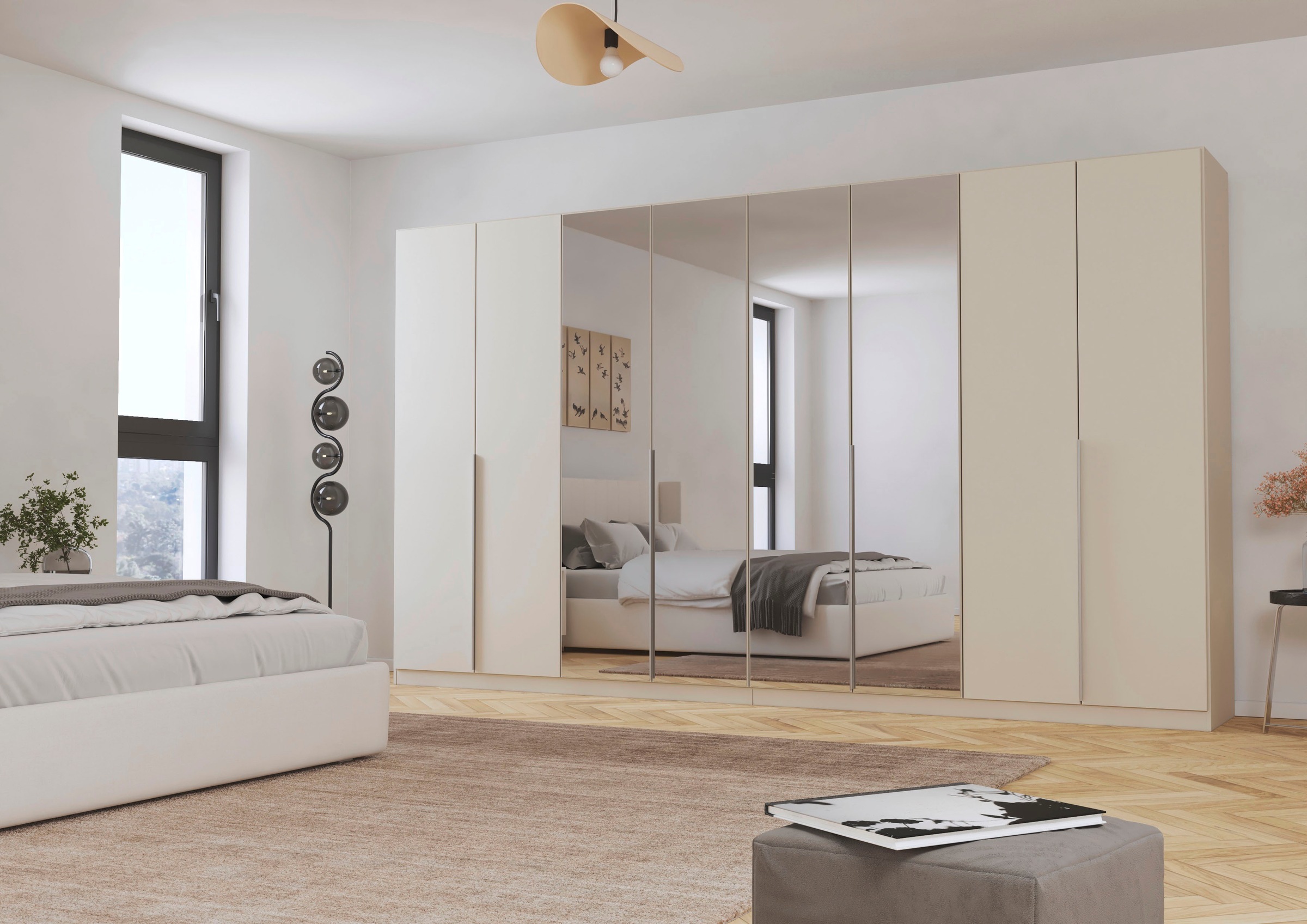 OTTO home Drehtürenschrank "Kleiderschrank Schrank Garderobe AGORDO mit Dek günstig online kaufen