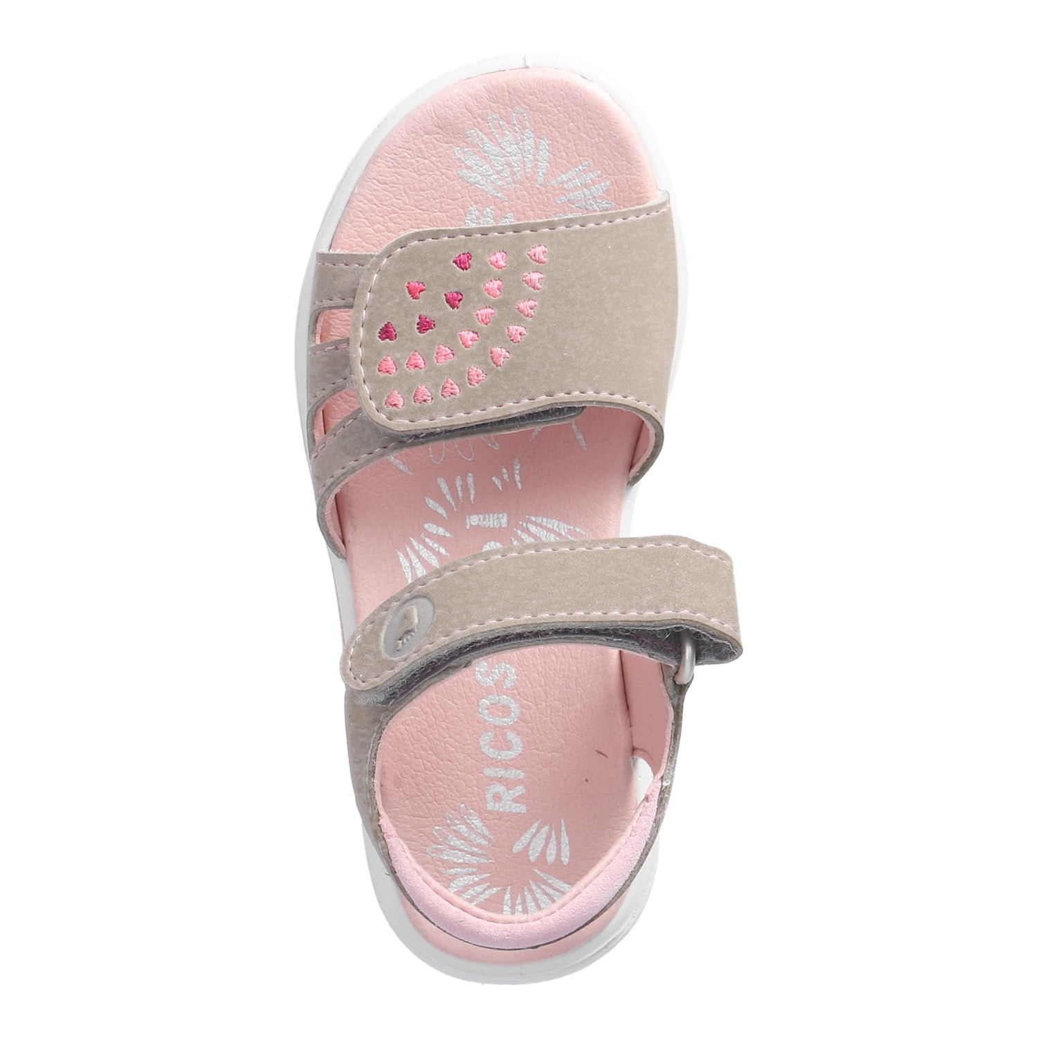 Ricosta Sandale »Sarah«  Sommerschuh mit Stickerei, Größenschablone zum Download