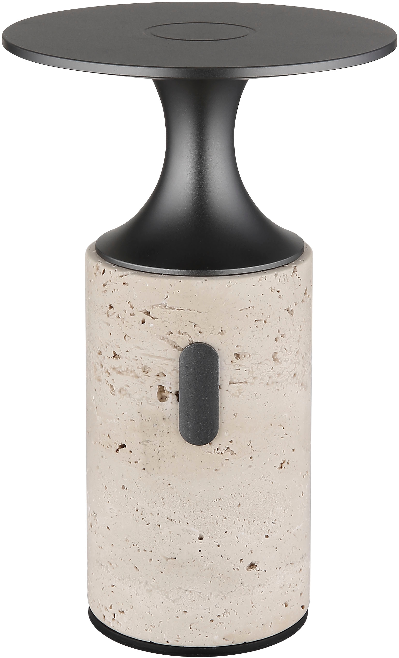 GLOBO LIGHTING LED Tischleuchte »TRAVERTIN« LED-Modul 1 Stk. Warmweiß Travertinstein Sockel