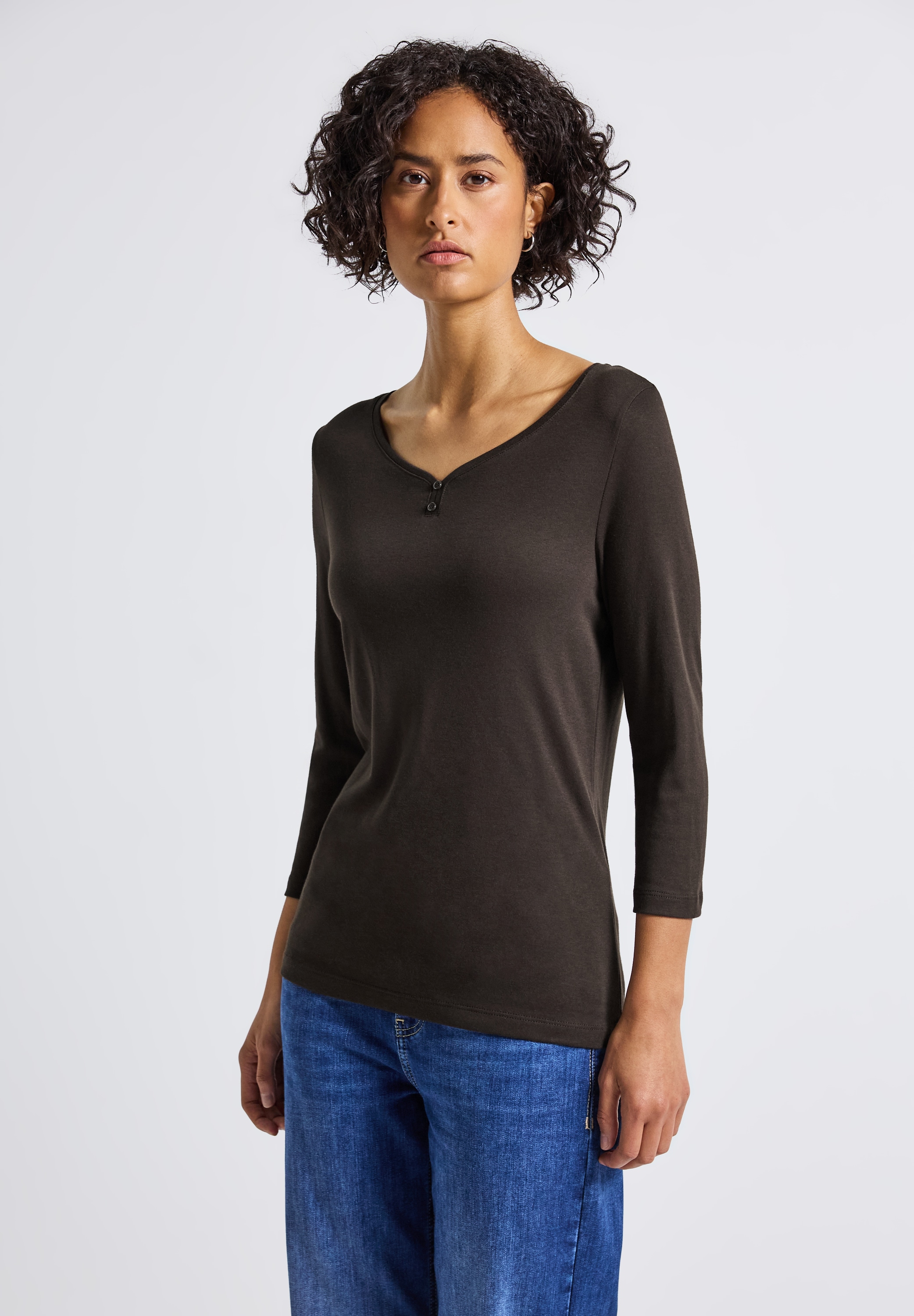 STREET ONE 3/4-Arm-Shirt, im soften Baumwoll-Mix günstig online kaufen
