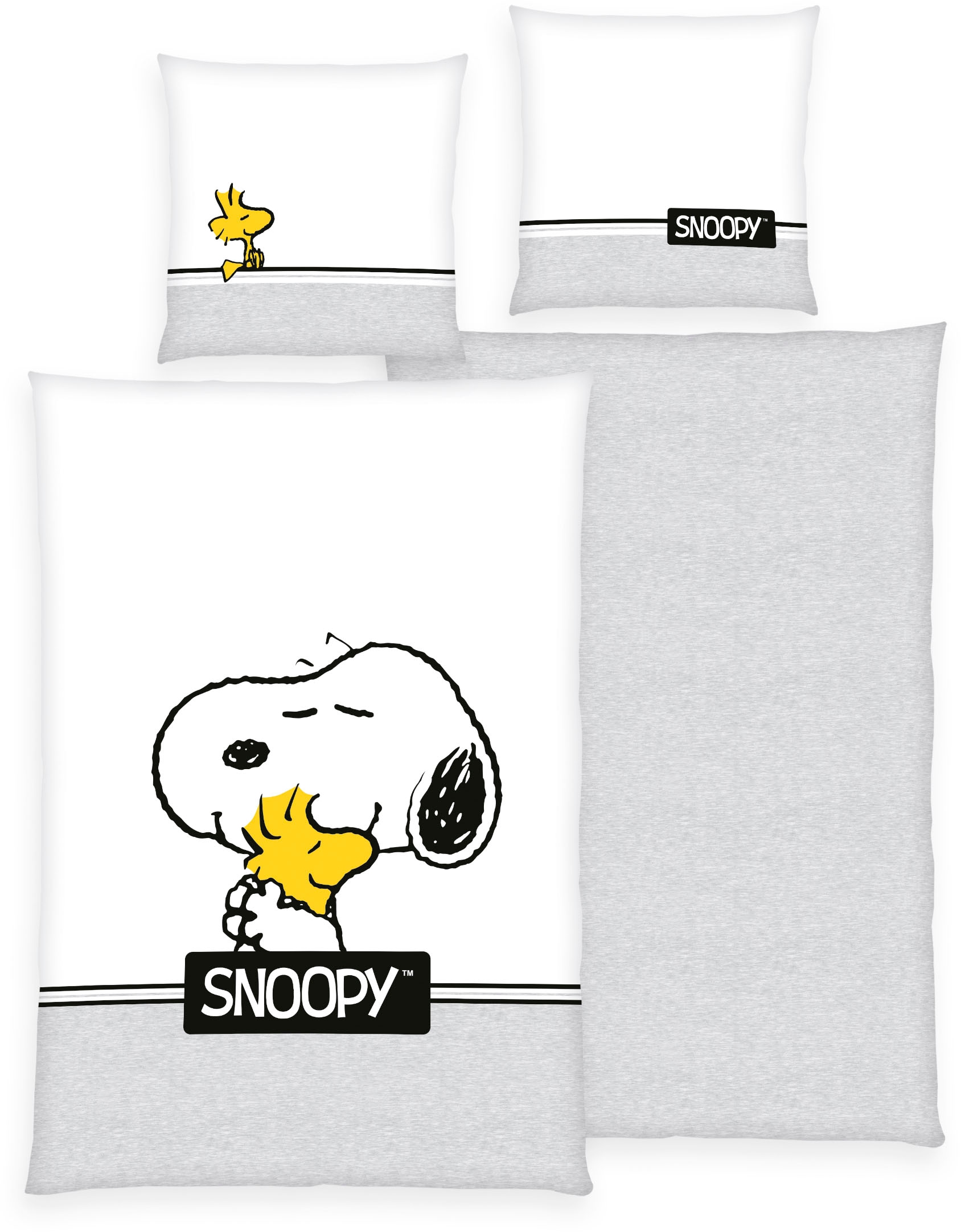 Peanuts Bettwäsche "Peanuts" 2 Stk. tlg. mit tollem Motiv günstig online kaufen