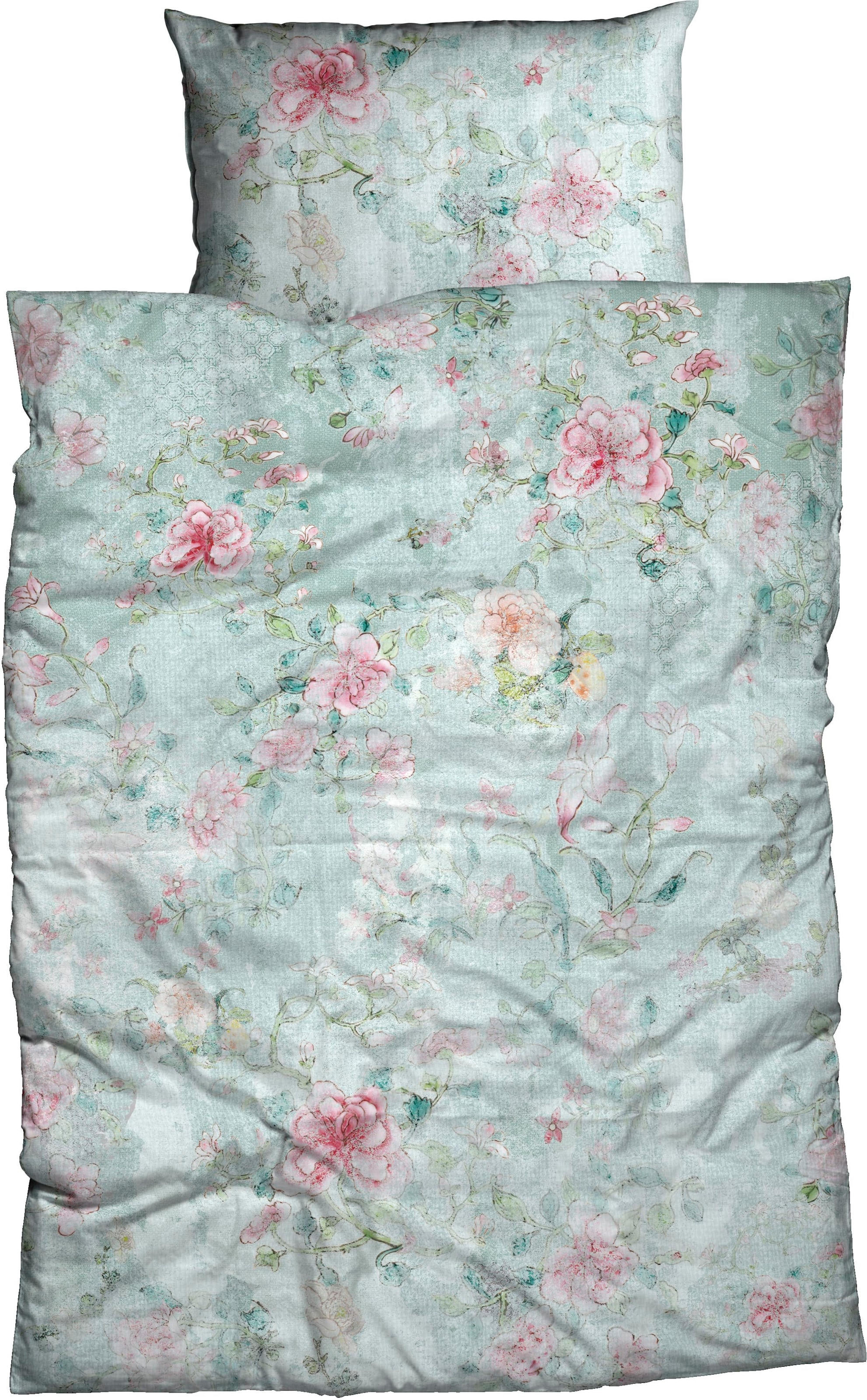 CASATEX Bettwäsche "Nadera" 2 Stk. tlg. verwunschener Rosengarten, geheimni günstig online kaufen