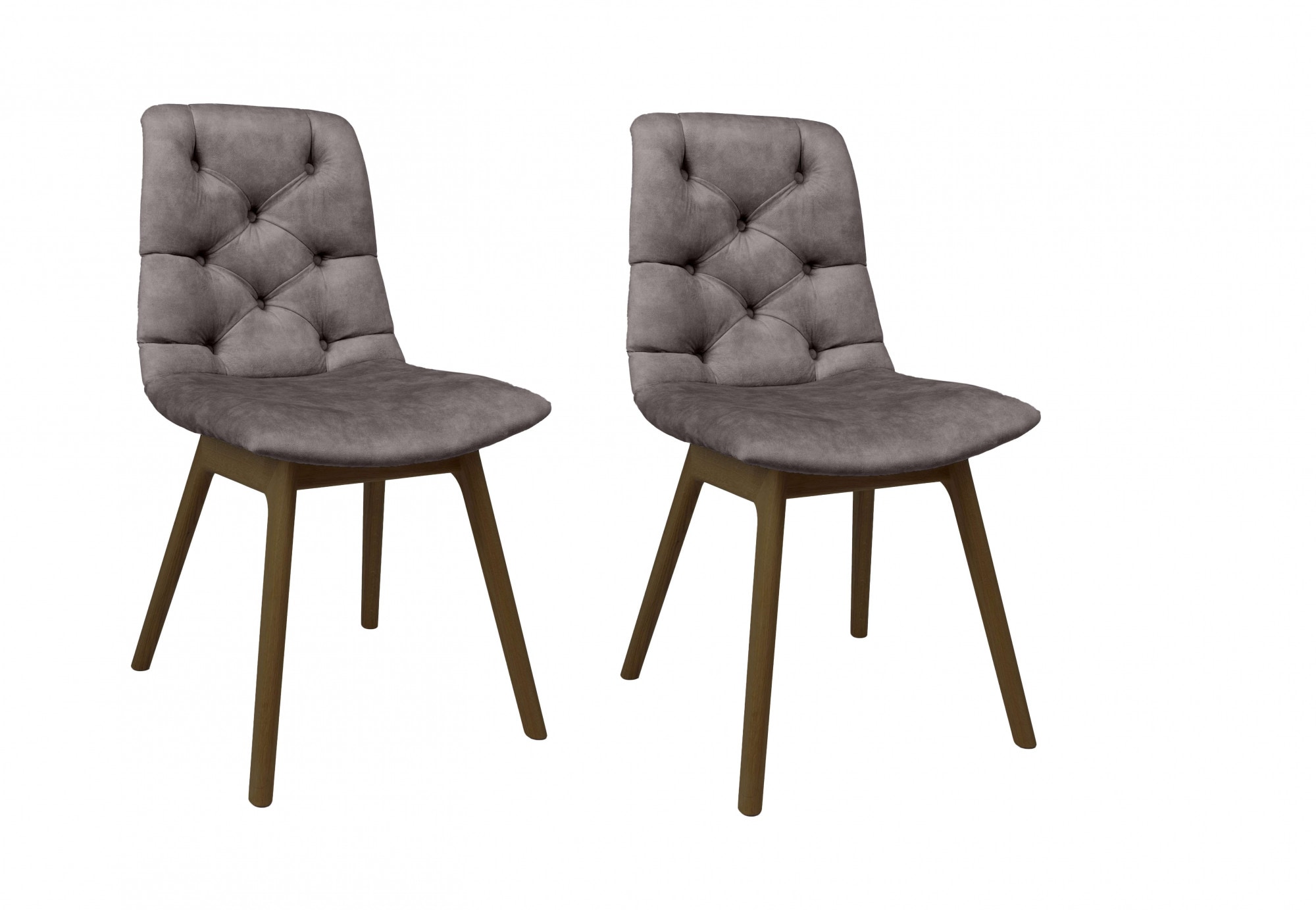 andas Esszimmerstuhl "Ramon" (Set) 2 Stk. Samt mit Massivholzbeinen, in ver günstig online kaufen