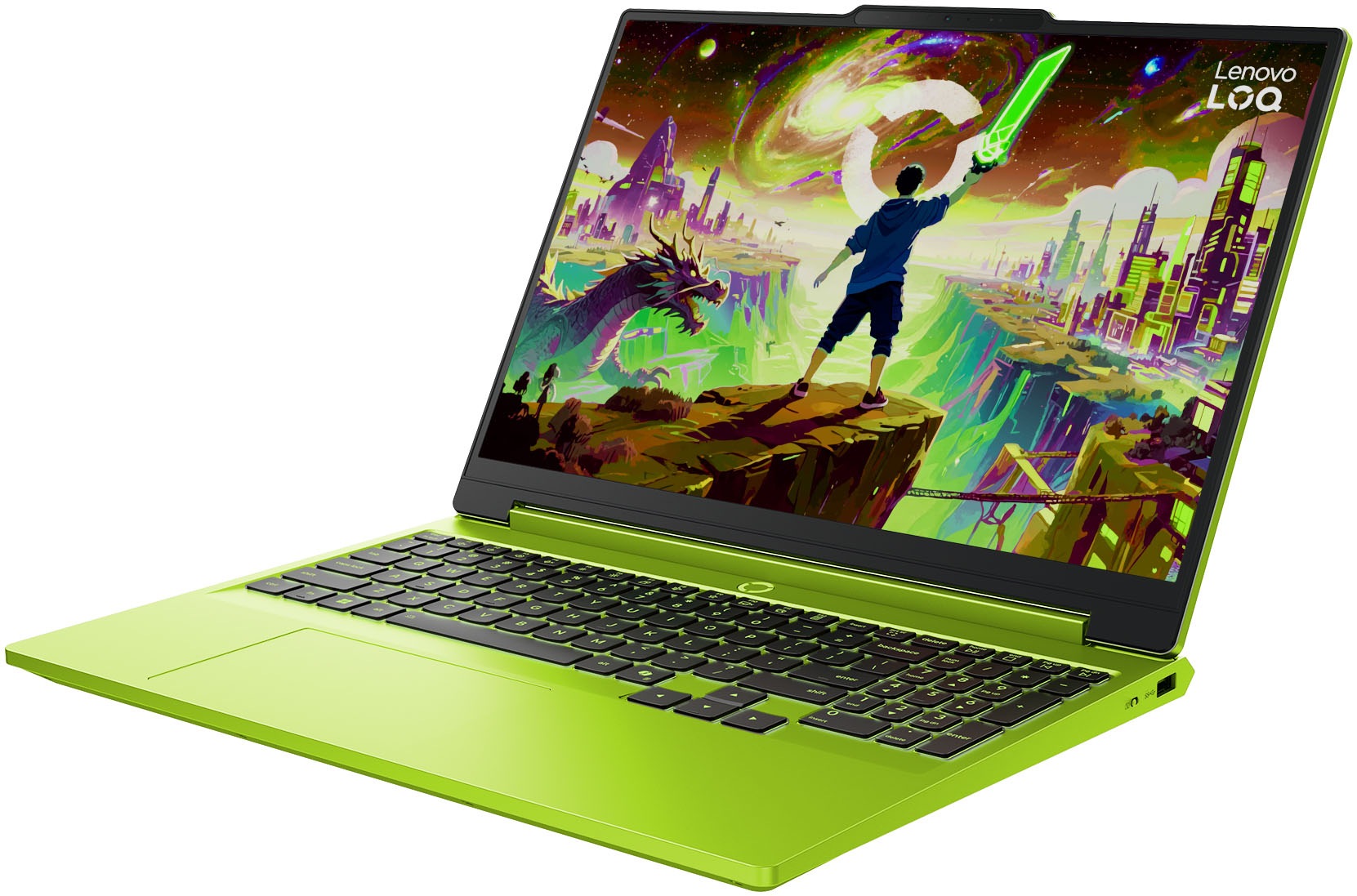 Lenovo Gaming-Notebook »LOQ 15AHP11 Limited Green Edition« 38,86 cm / 15,3 ″ AMD Ryzen 7 GeForce RTX 5060 512 GB SSD