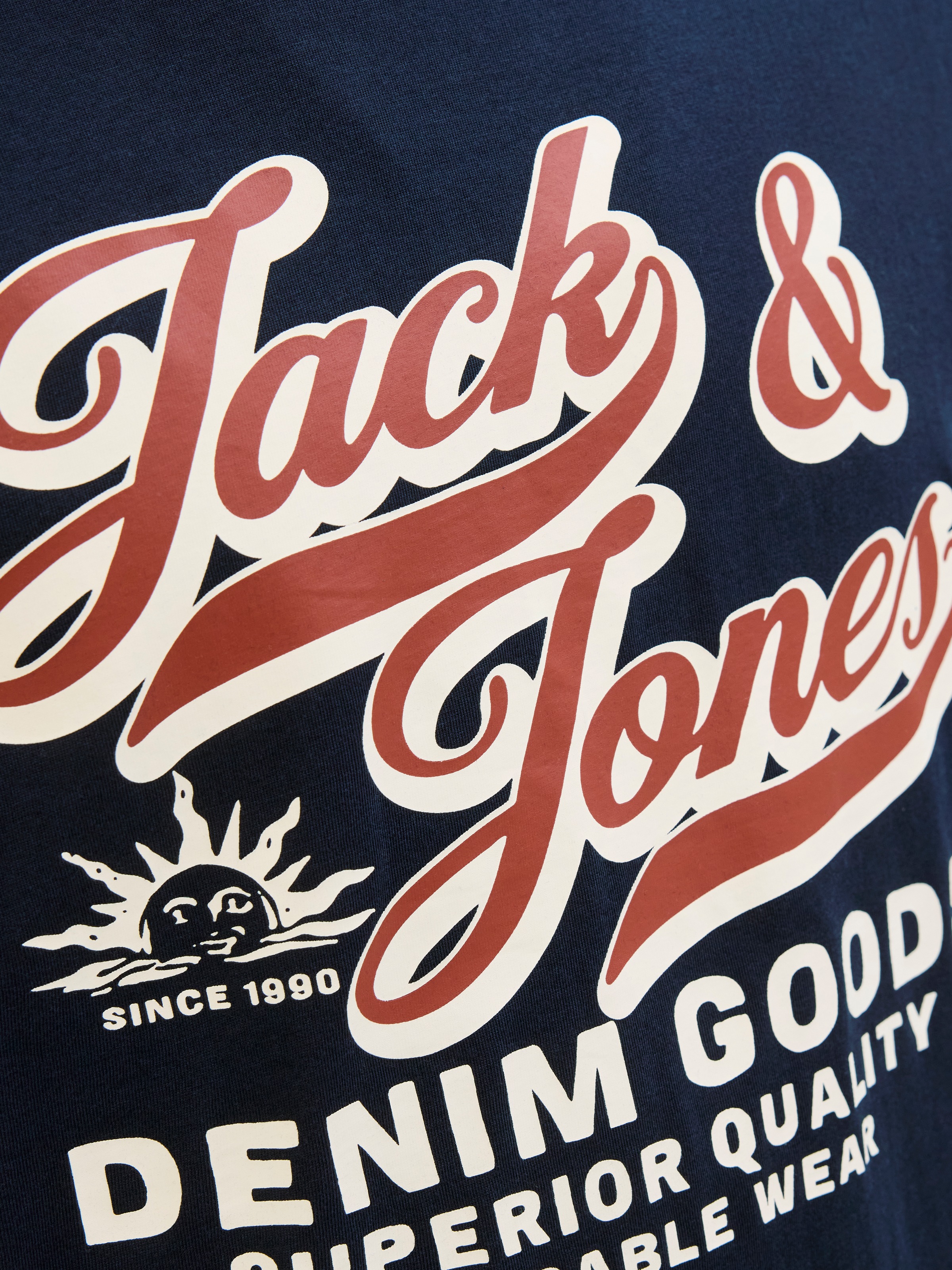 Jack & Jones Rundhalsshirt »JJELOGO TEE SS O-NECK 2 COL AW25 SN«