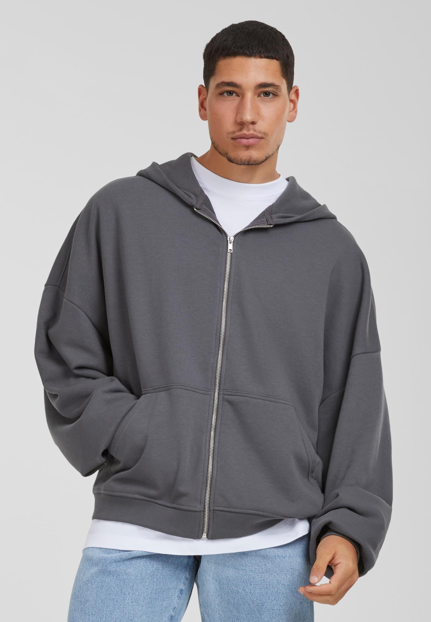 URBAN CLASSICS Sweatjacke »Urban Classics Herren 90's Zip Hoody«