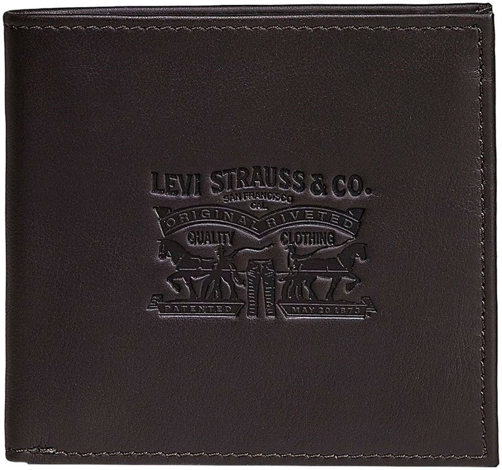 Levi's® Geldbörse »VINTAGE TWO HORSE BIFOLD COIN WALLET« aus Vollnarbenleder Herrenbörse Portemonnaie