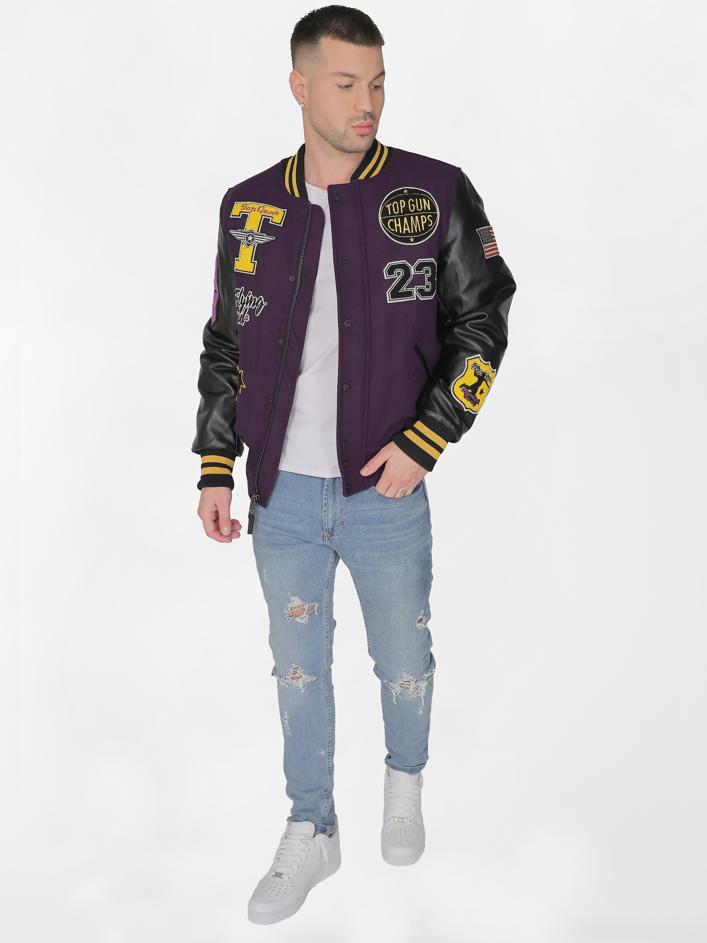 TOP GUN Collegejacke »TG20213031«