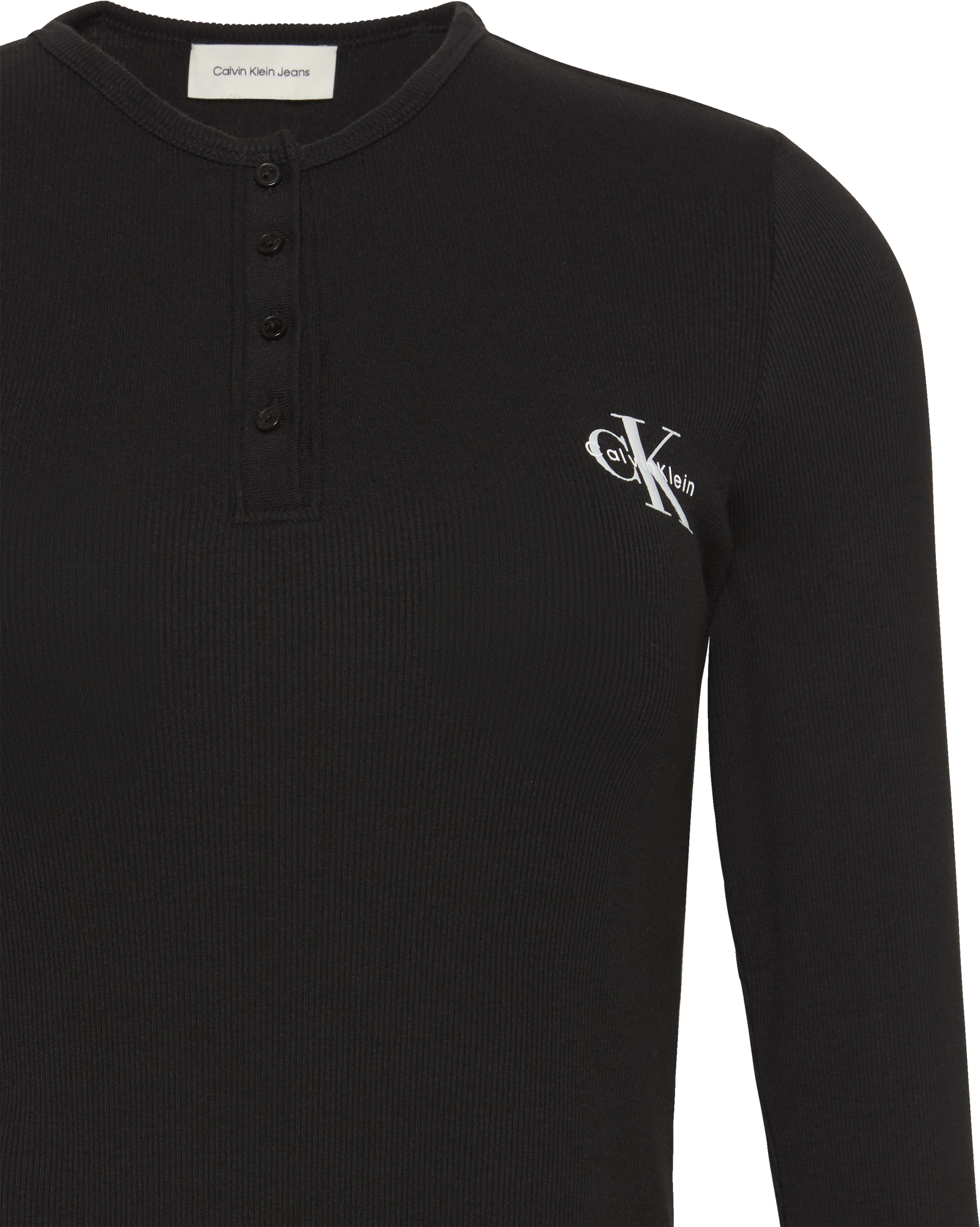 Calvin Klein Jeans Langarmbluse Regular fit mit Rundhalsausschnitt