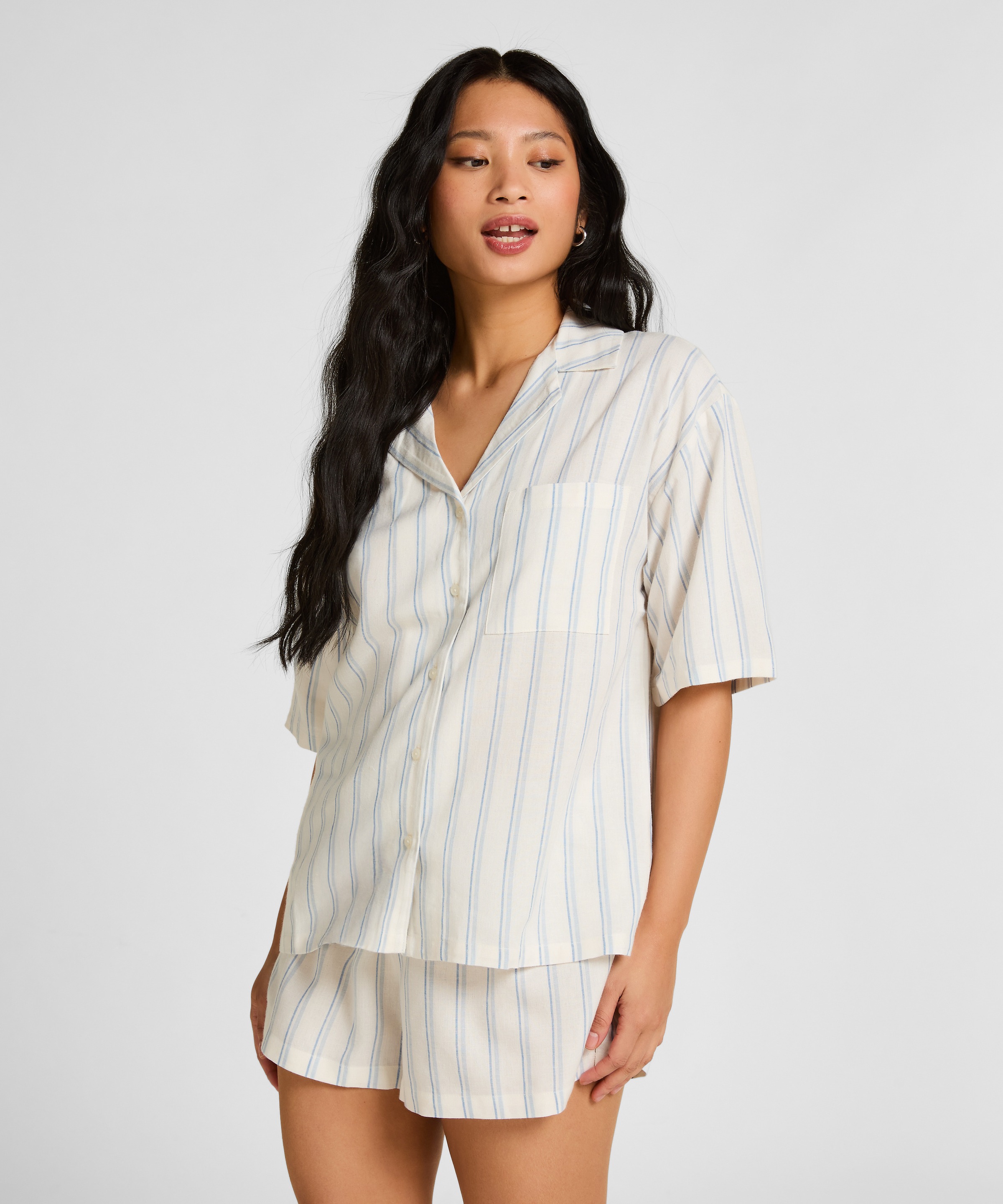 Hunkemöller Pyjama »Jacke Leinen«