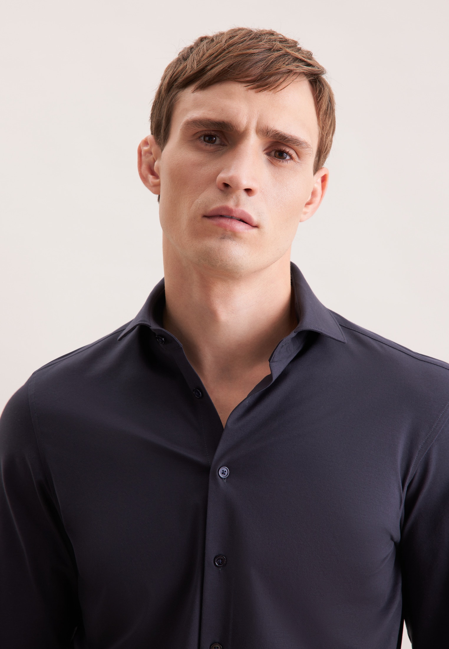 seidensticker Businesshemd »Schwarze Rose« Shaped 1/1 Kentkragen Uni