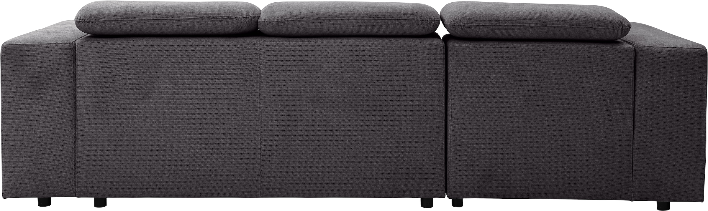 WERK2 Ecksofa »Cherry, modernes Sofa mit Komfortfunktionen, Breite 270cm, L-Form,«, bequem, mit verstellbaren Kopfteilen, Schlaffunktion und Bettkasten