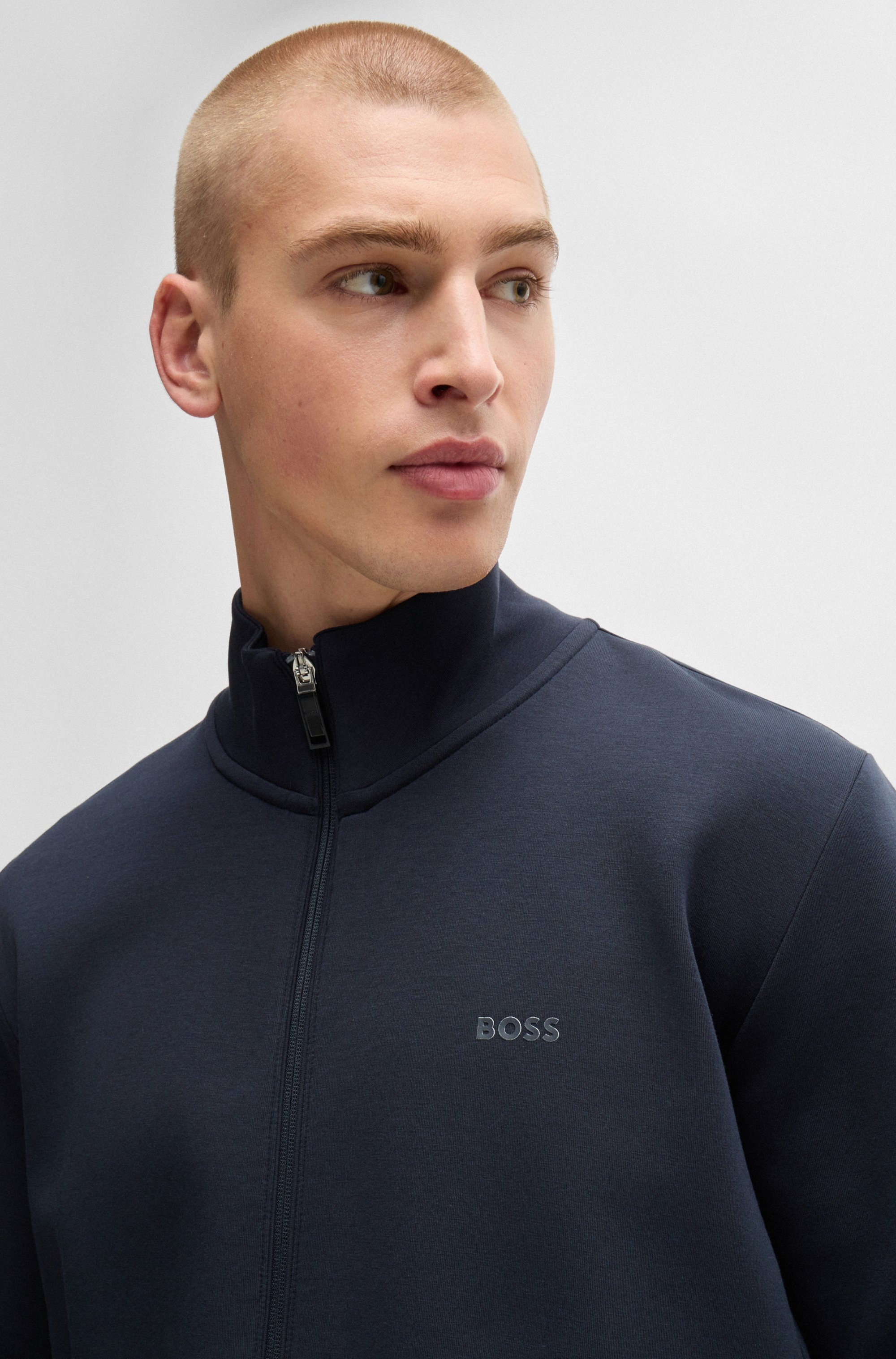 BOSS GREEN Sweatjacke »Skaz«, mit Druck