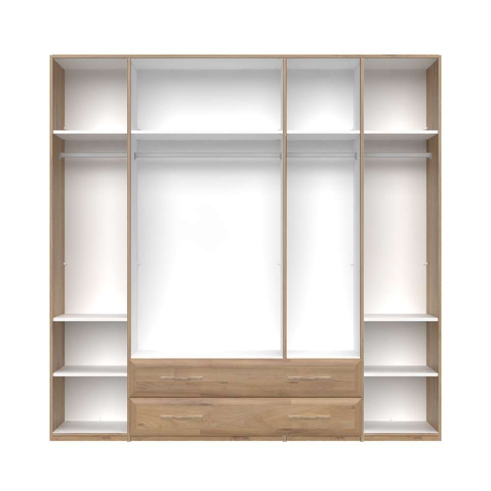 Thumbnail - Home affaire Kleiderschrank "Gala, beige hochglänzend UV lackiert, kratzfest, FSC-zertifiziert", (abgerundete Schubladen...