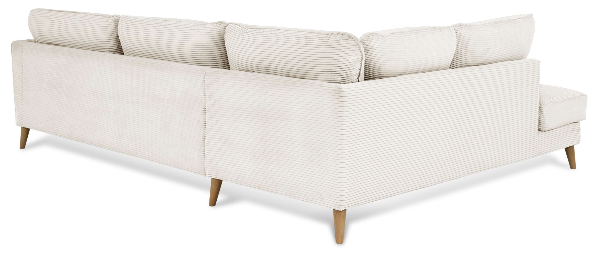 Home affaire Ecksofa »MARSEILLE 278/202 cm, L-Form, Ottom. rechts/links«, Massivholzbeine aus Eiche, in verschieden Bezügen und Farbvarianten