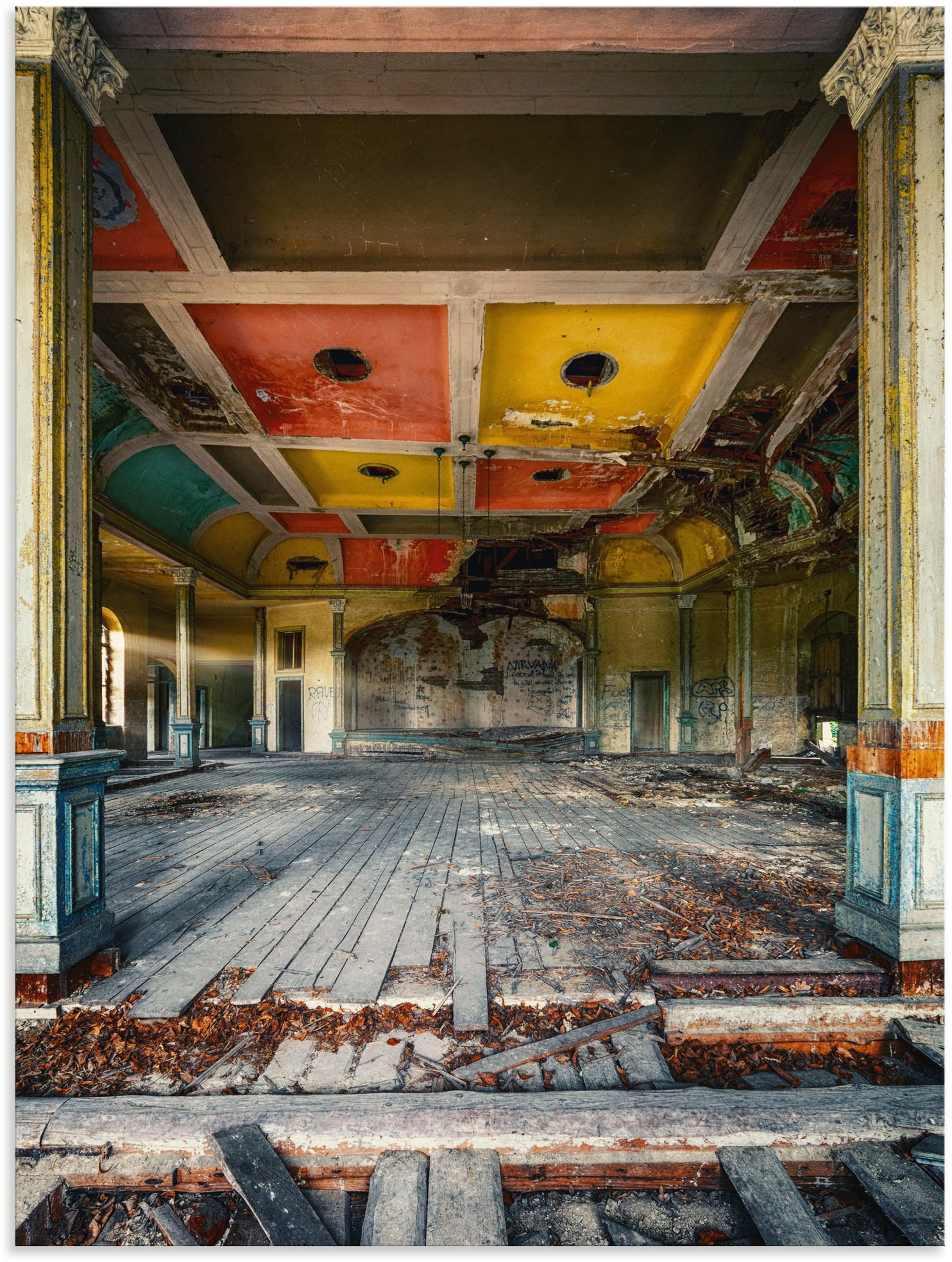 Artland Wandbild "Lost Place - Der letzte Tanz Tanzsaal", Gebäude, (1 St.), günstig online kaufen