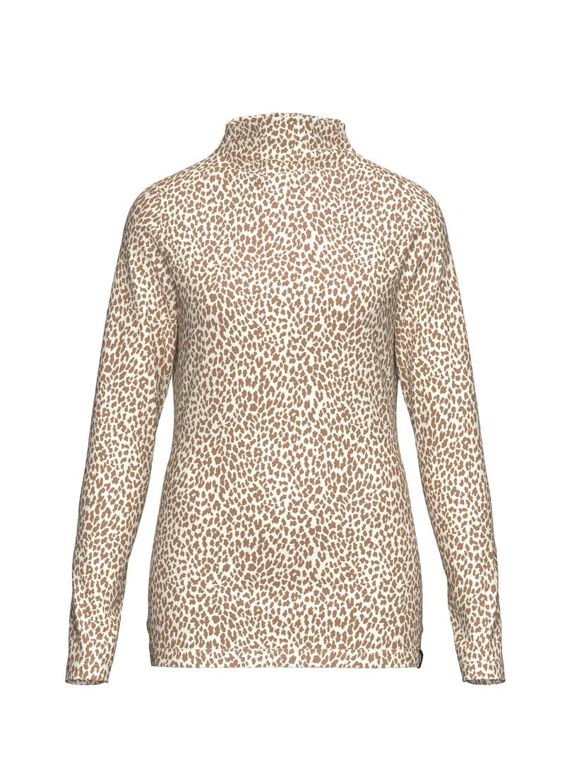 Trigema Rollkragenshirt »TRIGEMA Turtleneck Shirt mit leichtem Leo Muster« 1