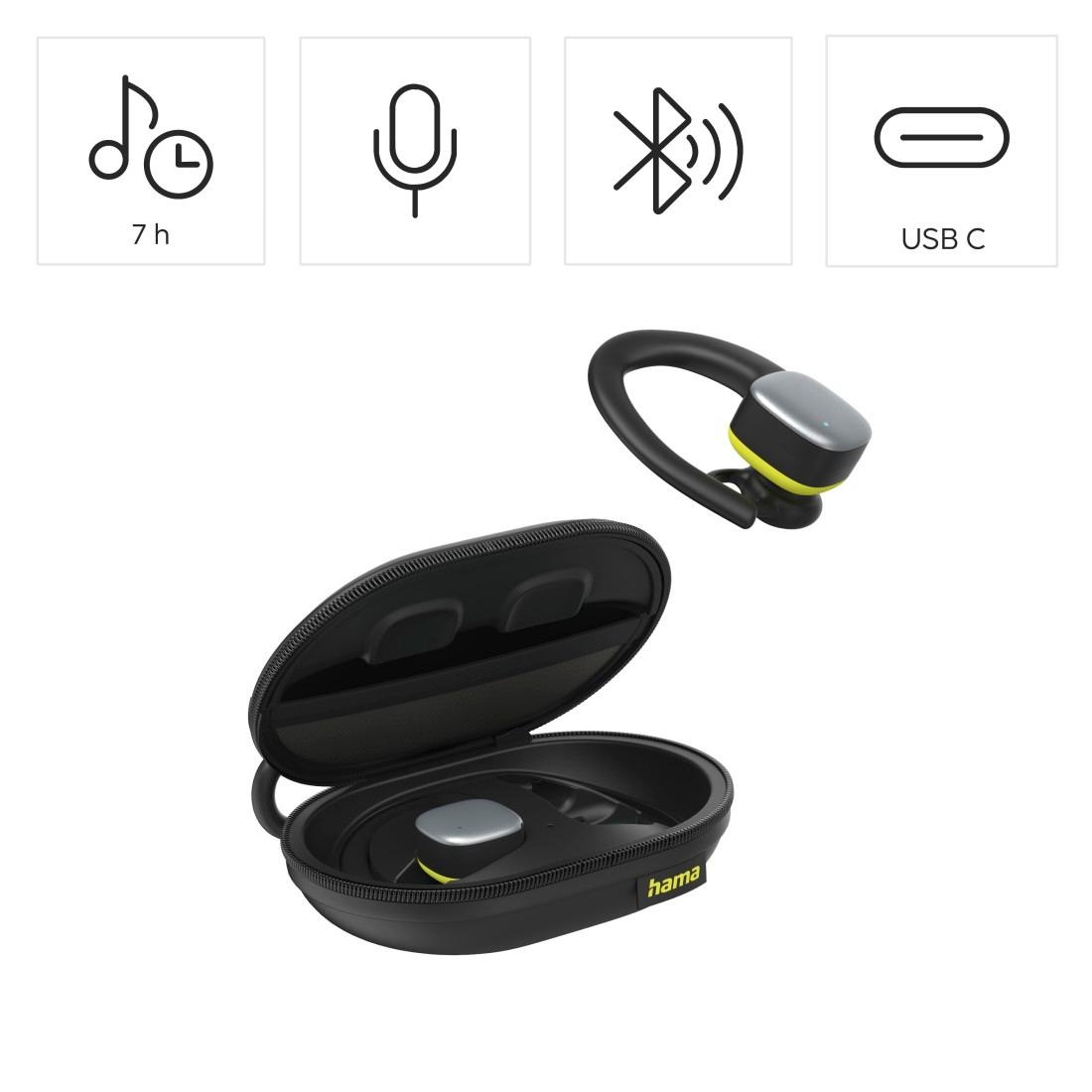 Hama Bluetooth-Kopfhörer »Wireless Bluetooth Headset, In-Ear Bluetooth Kopfhörer für den Sport«