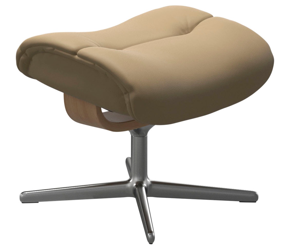 Thumbnail - Stressless Fußhocker "Sunrise" mit Cross Base, Größe S, M & L, Holzakzent Eiche