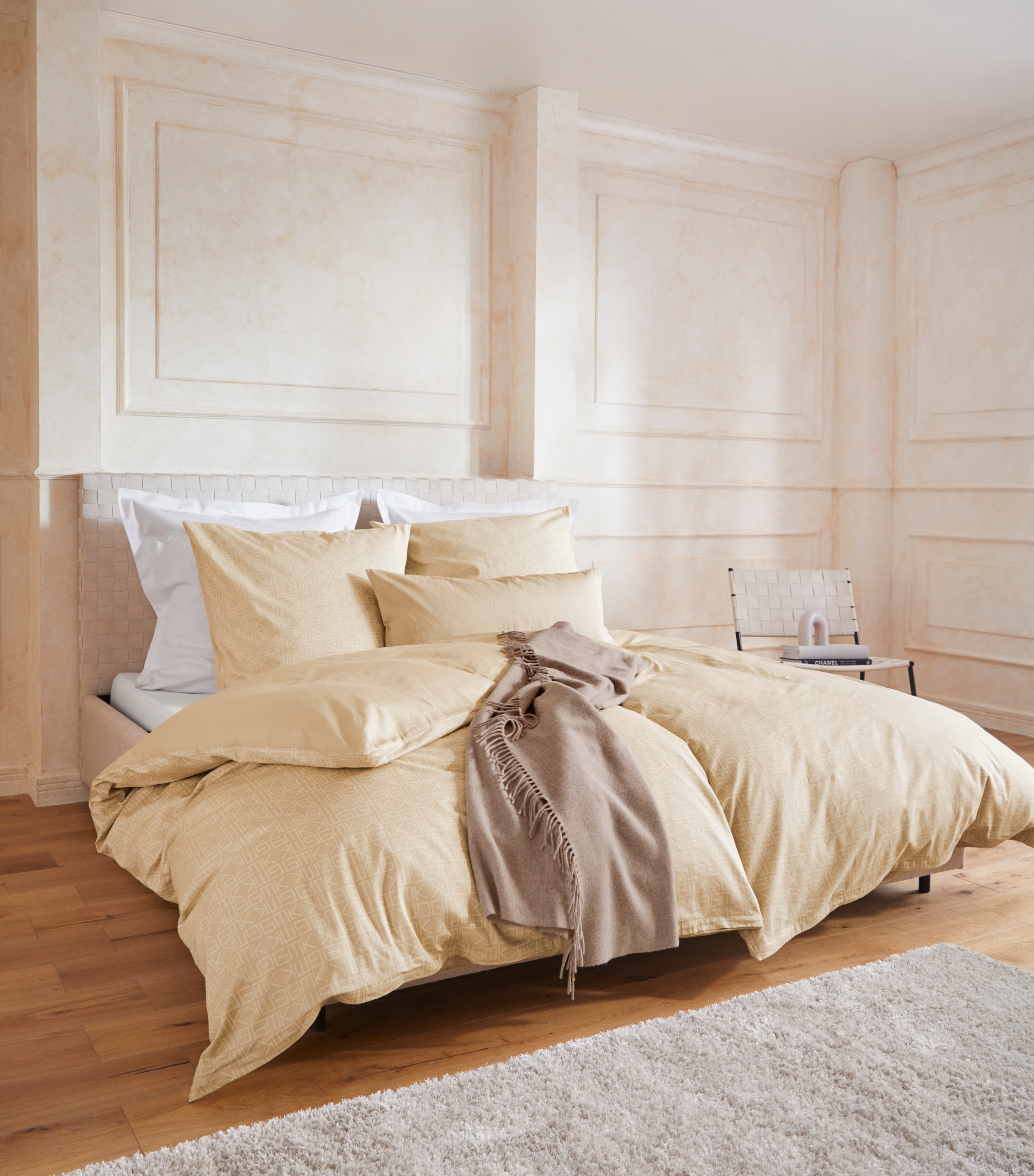 Guido Maria Kretschmer Home&Living Kissenbezug »Mila2«, (2 St., 2x 40x40cm), Satin Qualität, in Uni Design mit Flap