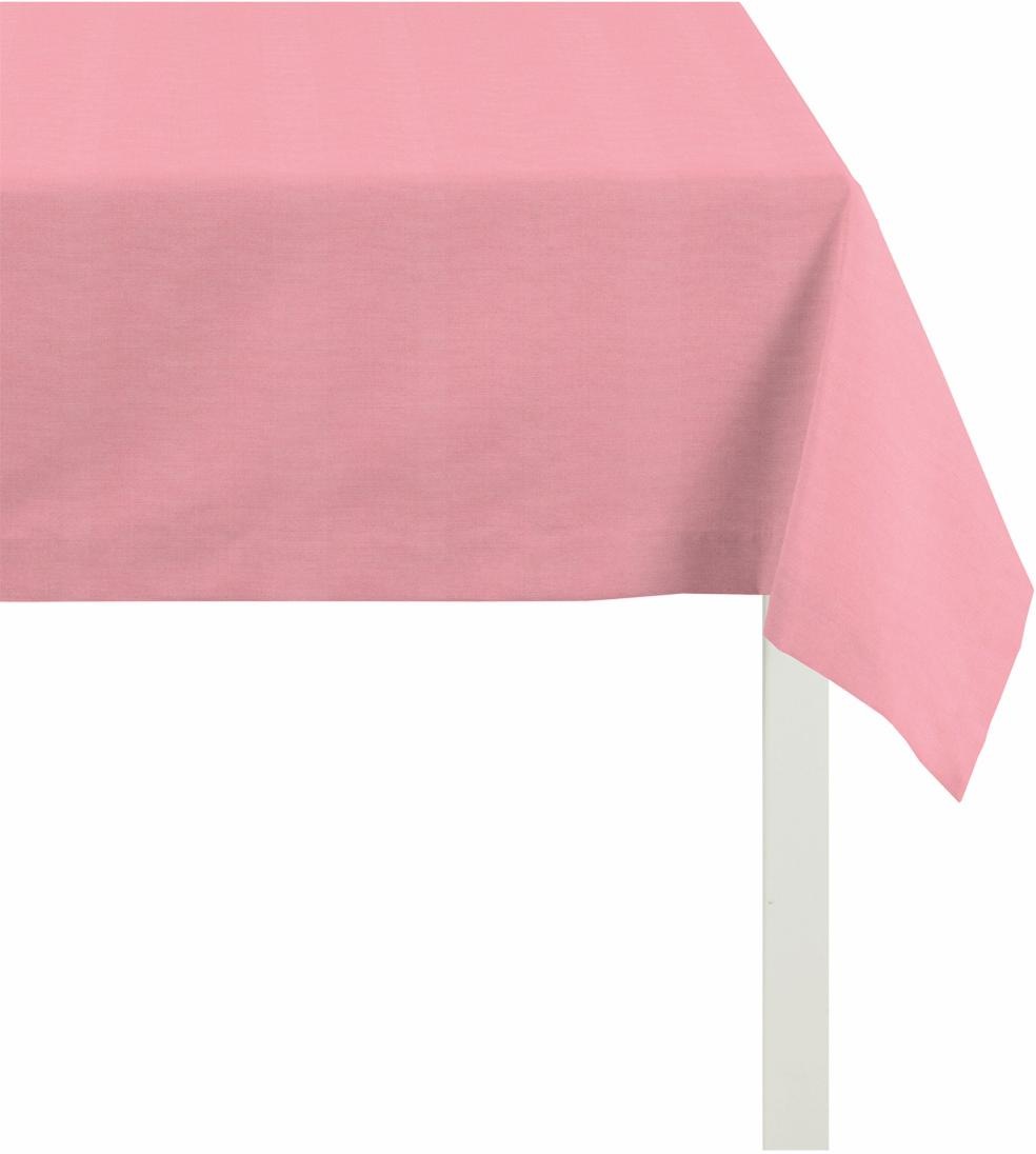 Tischdecke APELT, B:130cm L:170cm, rosa, Baumwolle, Polyester, Tischdecken, "4362 Rips - UNI", Wasser- und Schmutzabweisend