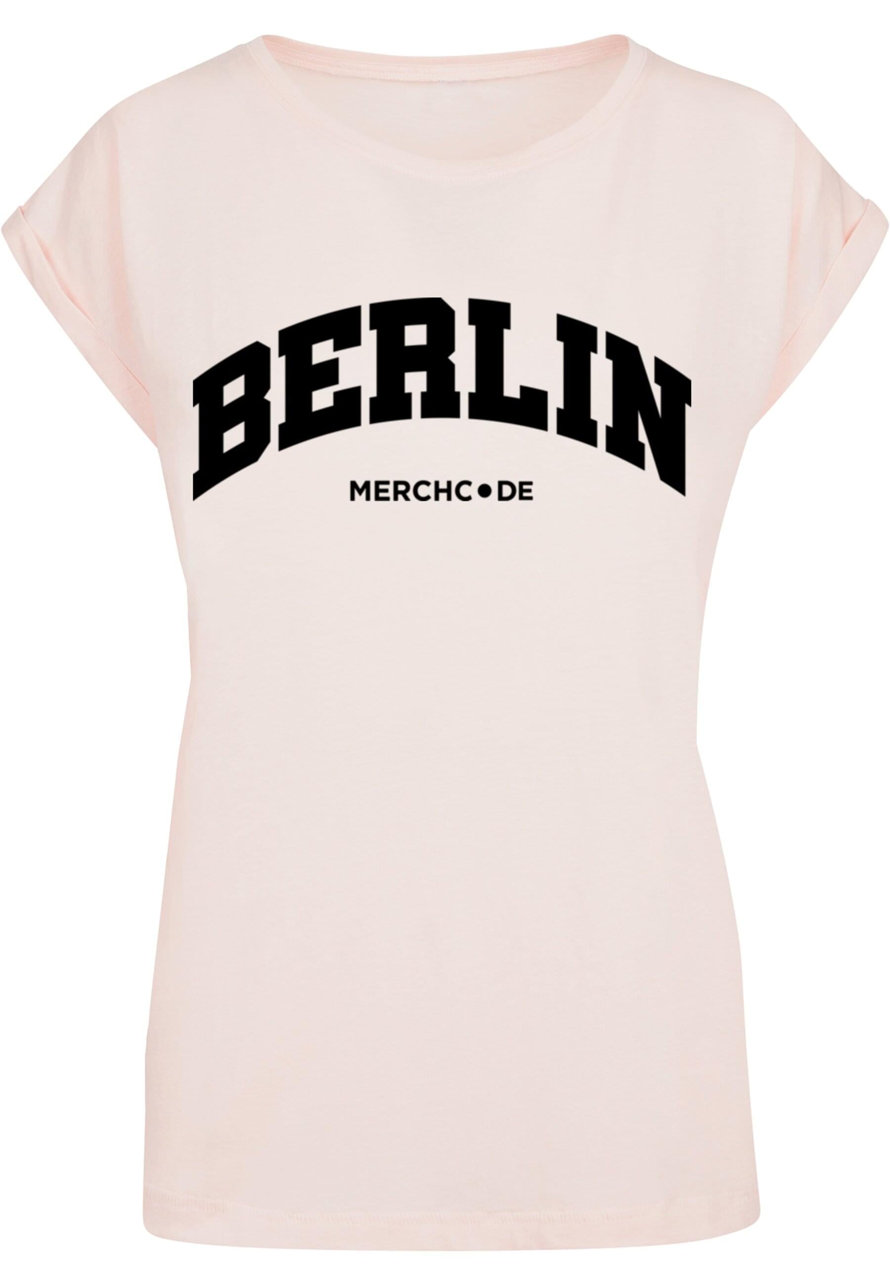 Merchcode T-Shirt "Merchcode Damen Ladies Berlin Wording - T-Shirt" 1 Stk. günstig online kaufen
