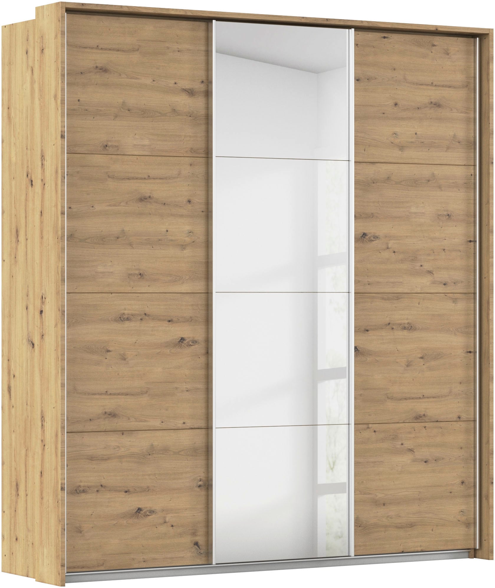 OTTO home Kleiderschrank "Mehrzweckschrank Aktenschrank Möbel Mietswohnung Schlafzimmer CORTONA" erhältlich in Breite 211/278/323/368 cm, Höhe: 214/233 cm, inkl. Passepartout und Zubehör, optionale Beleuchtung MADE IN GERMANY