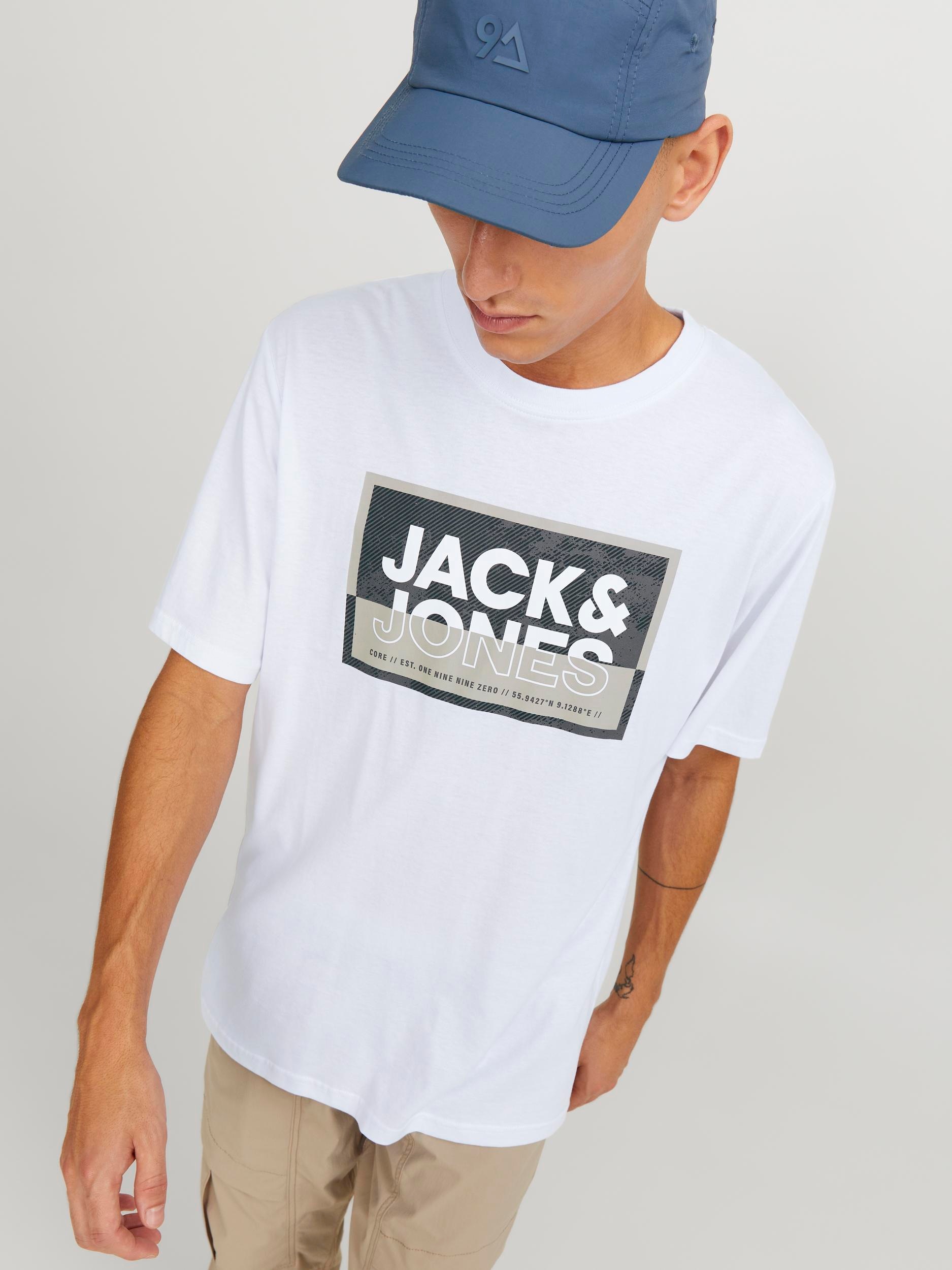 Jack & Jones Kurzarmshirt "JCOLOGAN TEE SS CREW NECK SS24 LN" günstig online kaufen