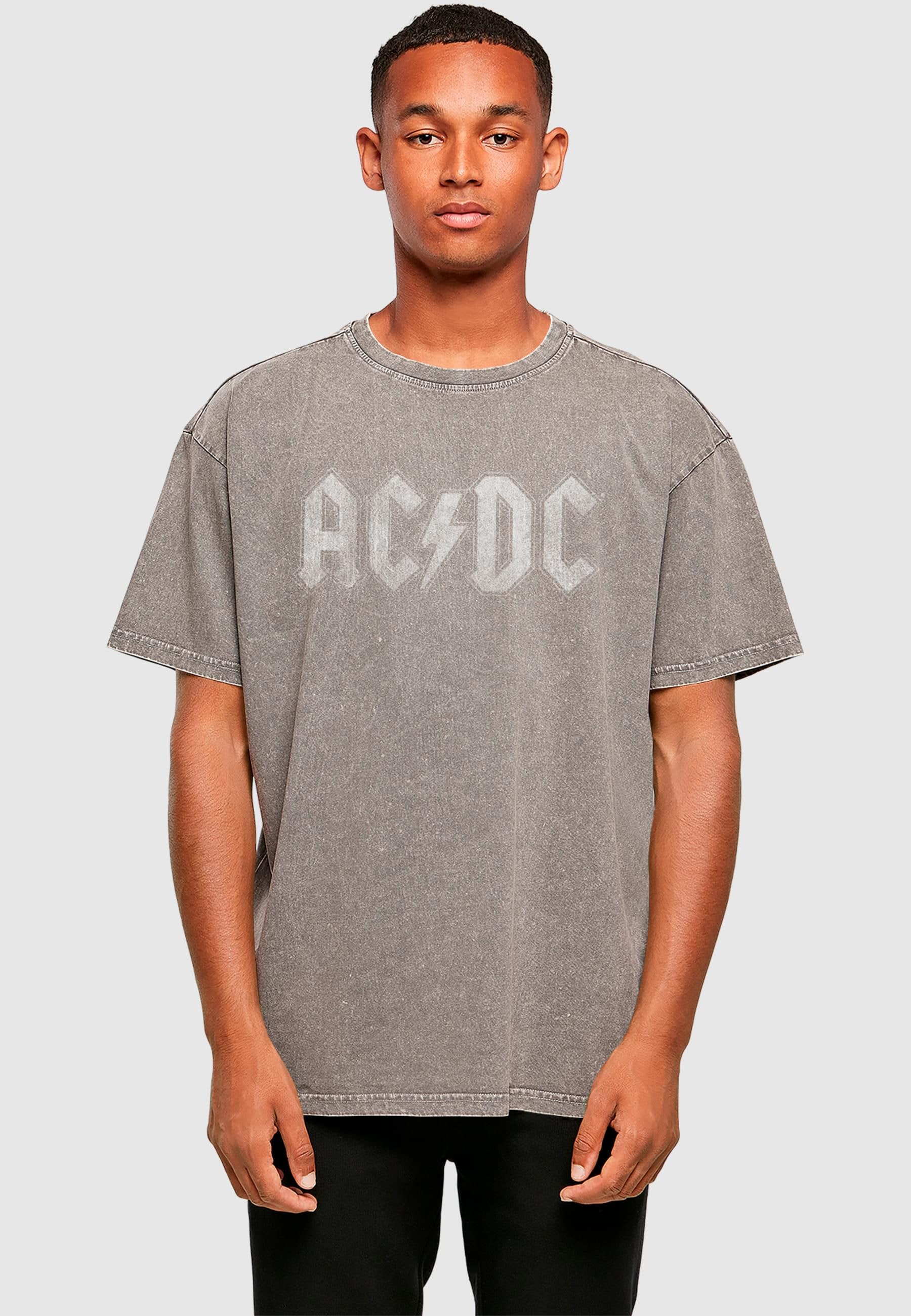 Merchcode T-Shirt »Merchcode Herren ACDC - Logo Acid Washed Oversize Tee«, (1 tlg.)