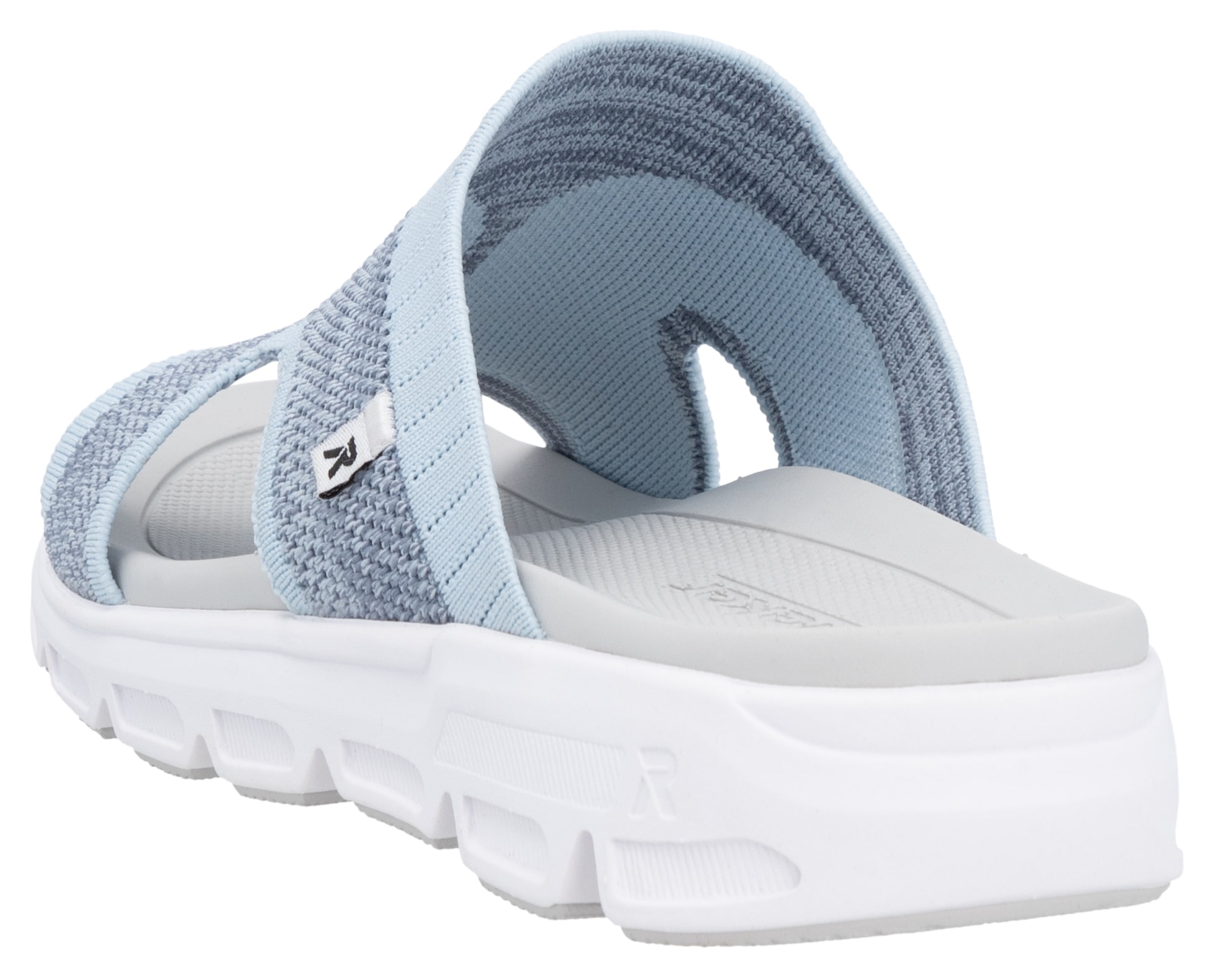 RIEKER Sport Pantolette, Sommerschuh, Schlappen, Poolslides, Strandschuh, maschinenwaschbar