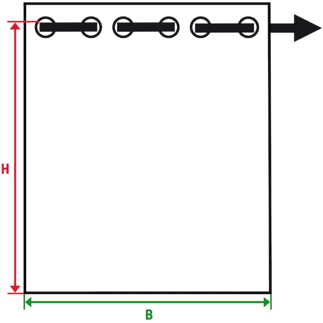 (1 St.), BAUR blickdicht, Vorhang Black Ösenschal, Jacquard,Raute »Raute«, | Gardine, Weckbrodt Friday