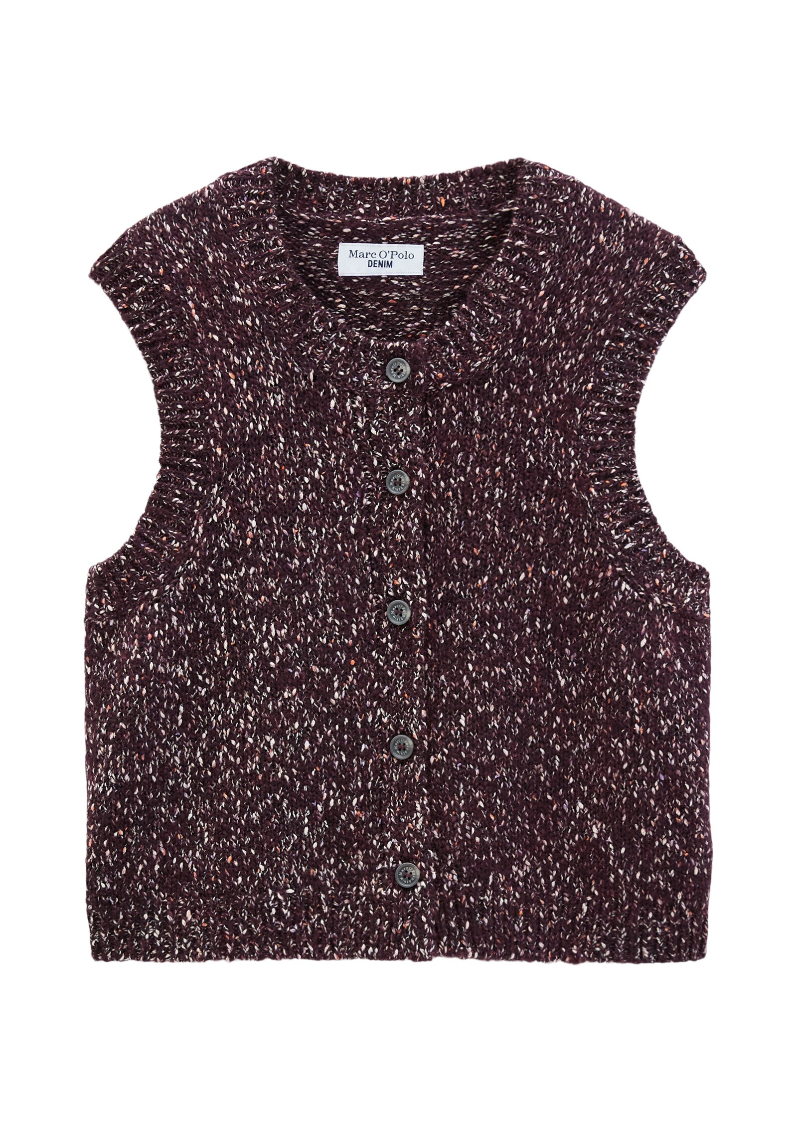 Marc O'Polo DENIM Strickweste »aus Baumwoll-Schurwolle-Mix«