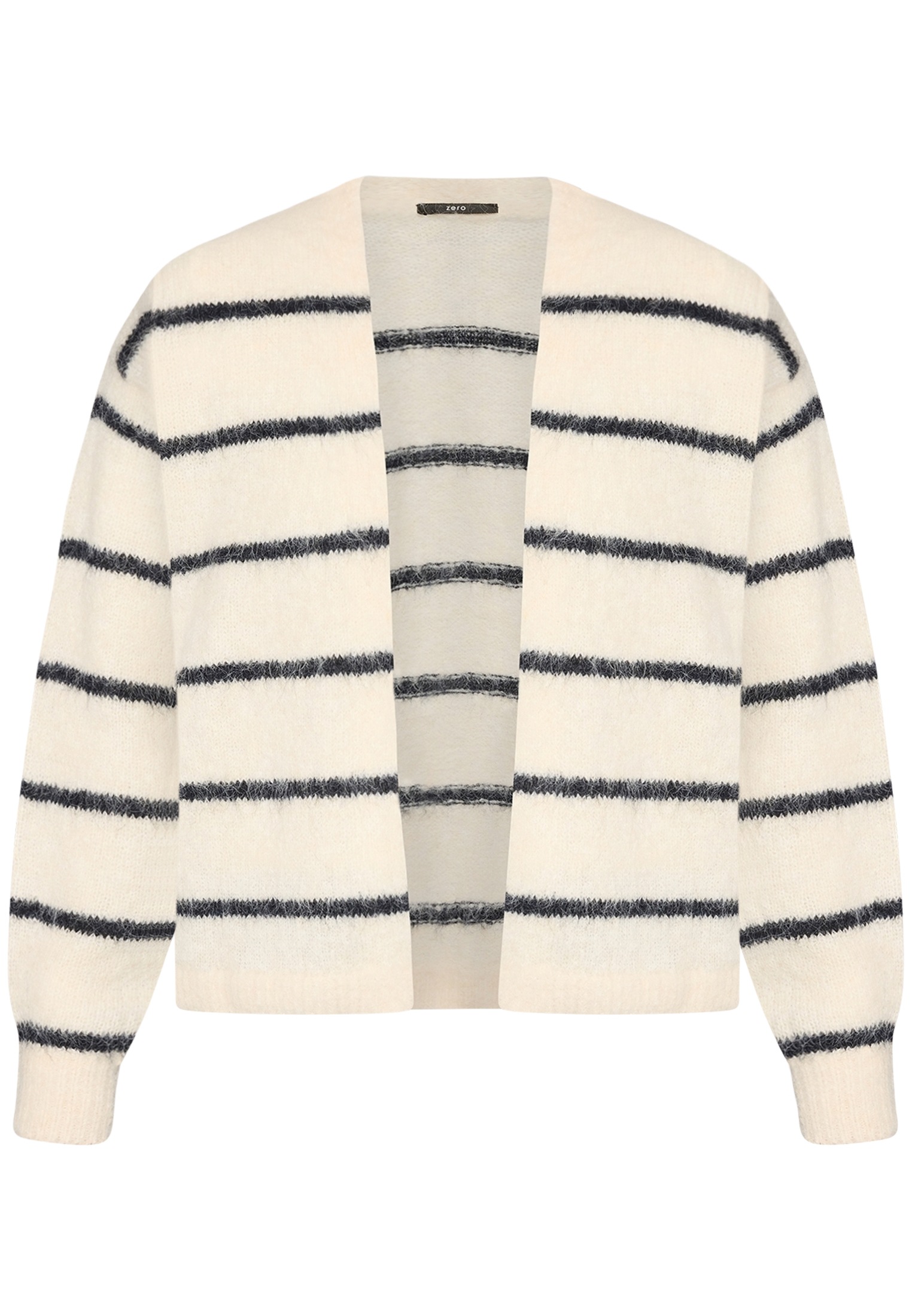 Zero Strickjacke »Damen mit Streifen offener Style« 1 tlg. Plain/ohne Details