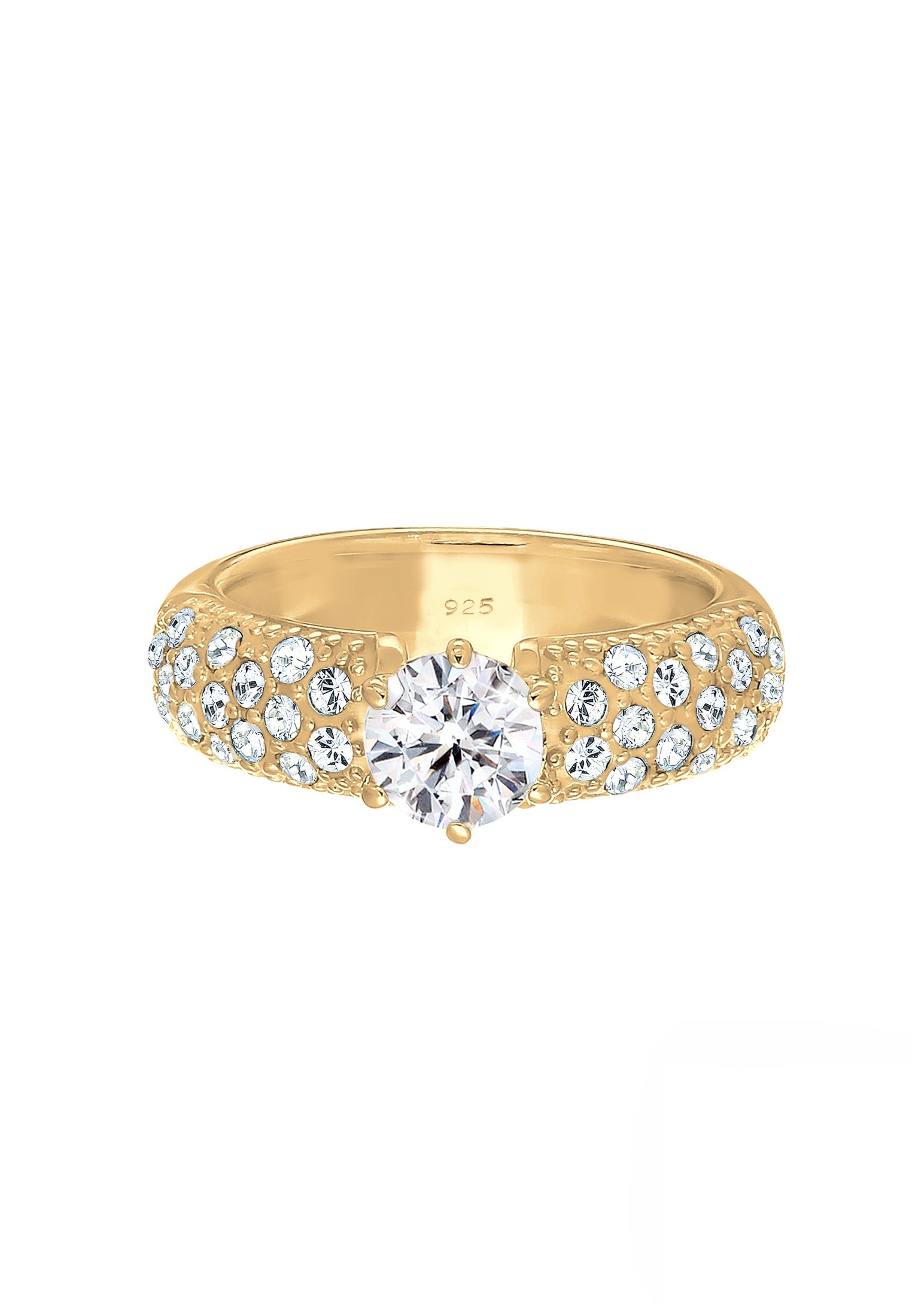 Elli Premium Verlobungsring »Weiß 925 Sterling Silber, mit Kristallen von Swarovski®«