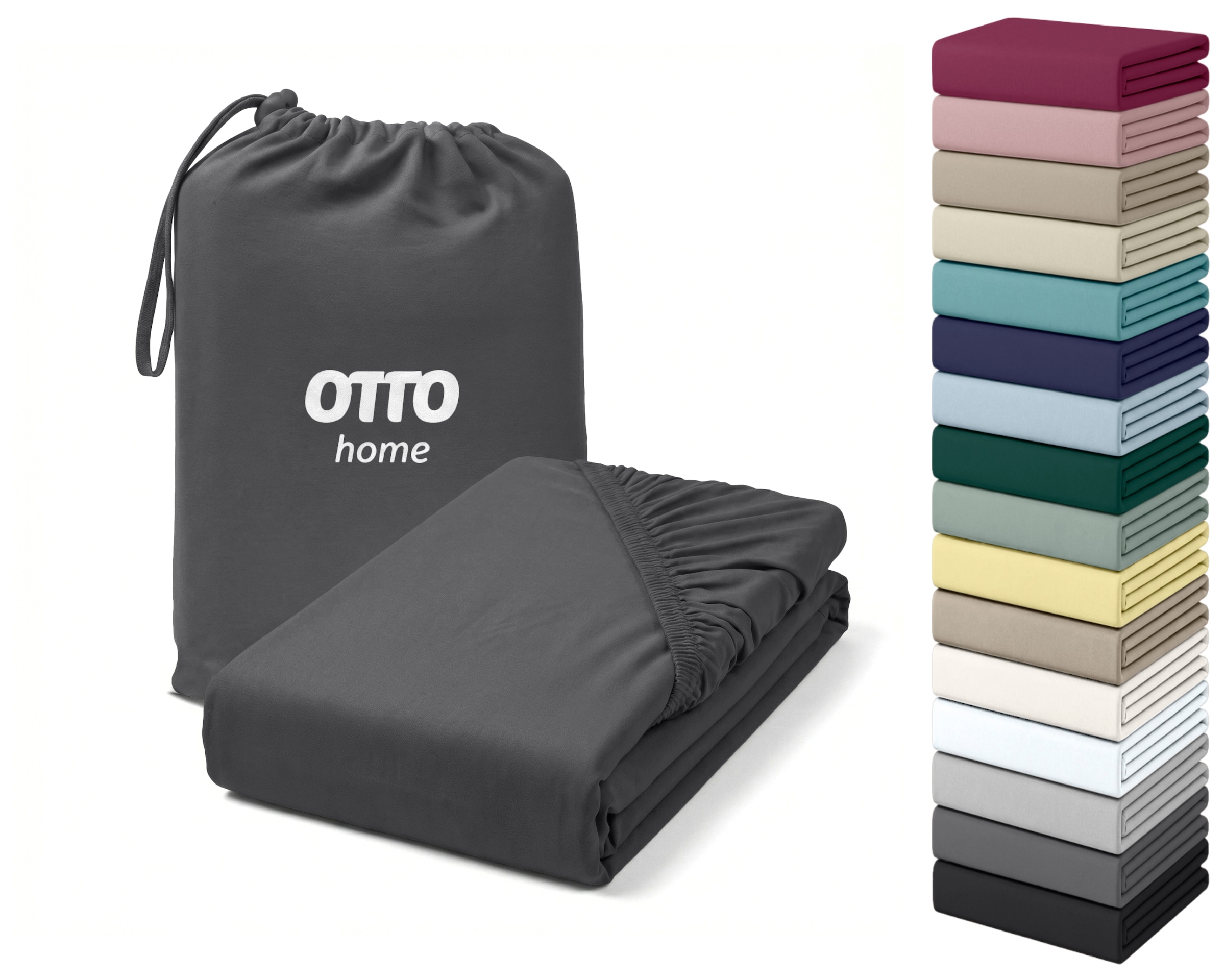 OTTO home Spannbettlaken "Cremona für Matratzen bis 30 cm Höhe" NEU 96% Baumwolle & 4% Elasthan, in Basic, Komfort & Premium Qualität