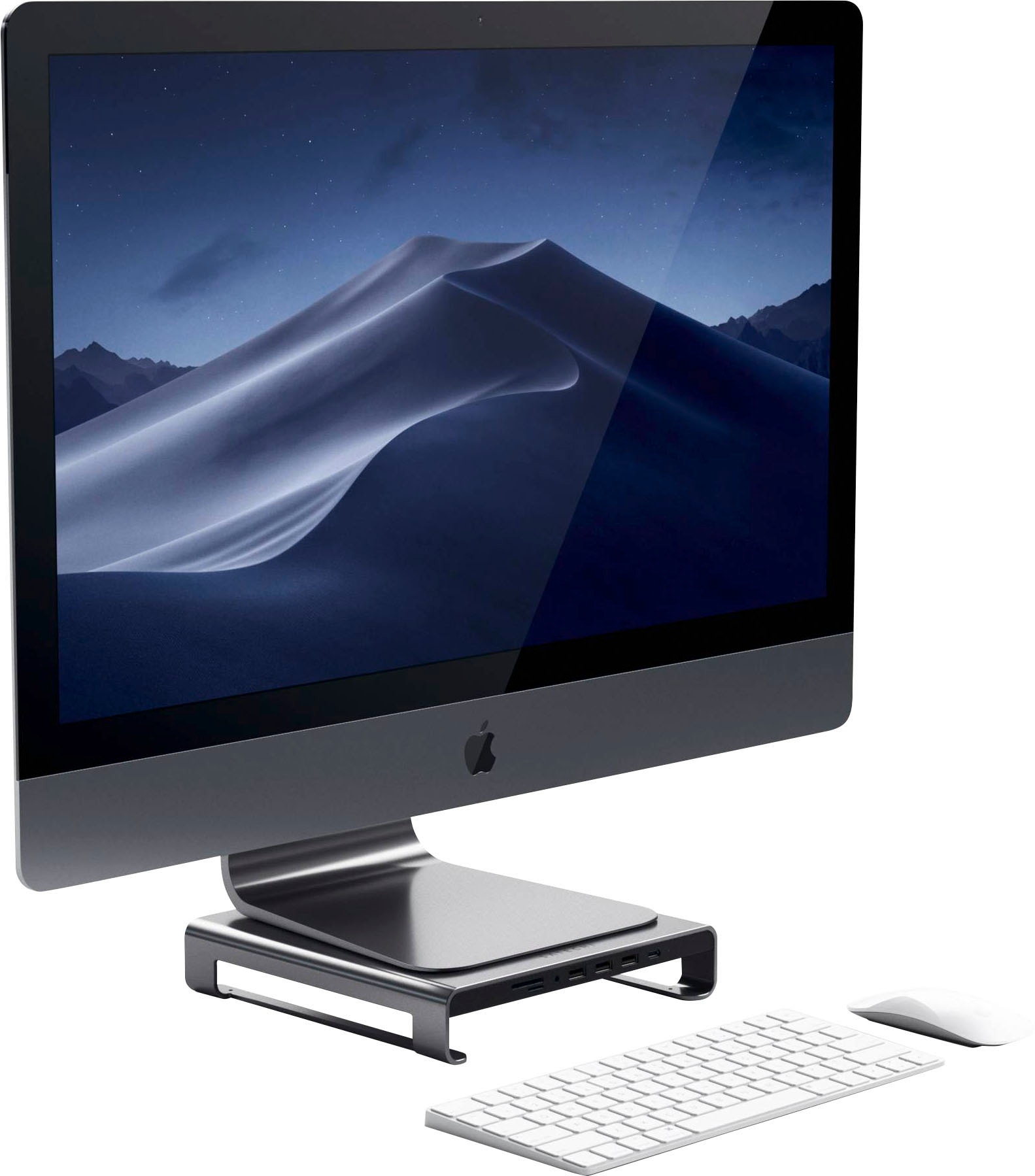 Satechi Halterung »Type-C Aluminum Monitor Stand Hub für iMac«, (1 St.)