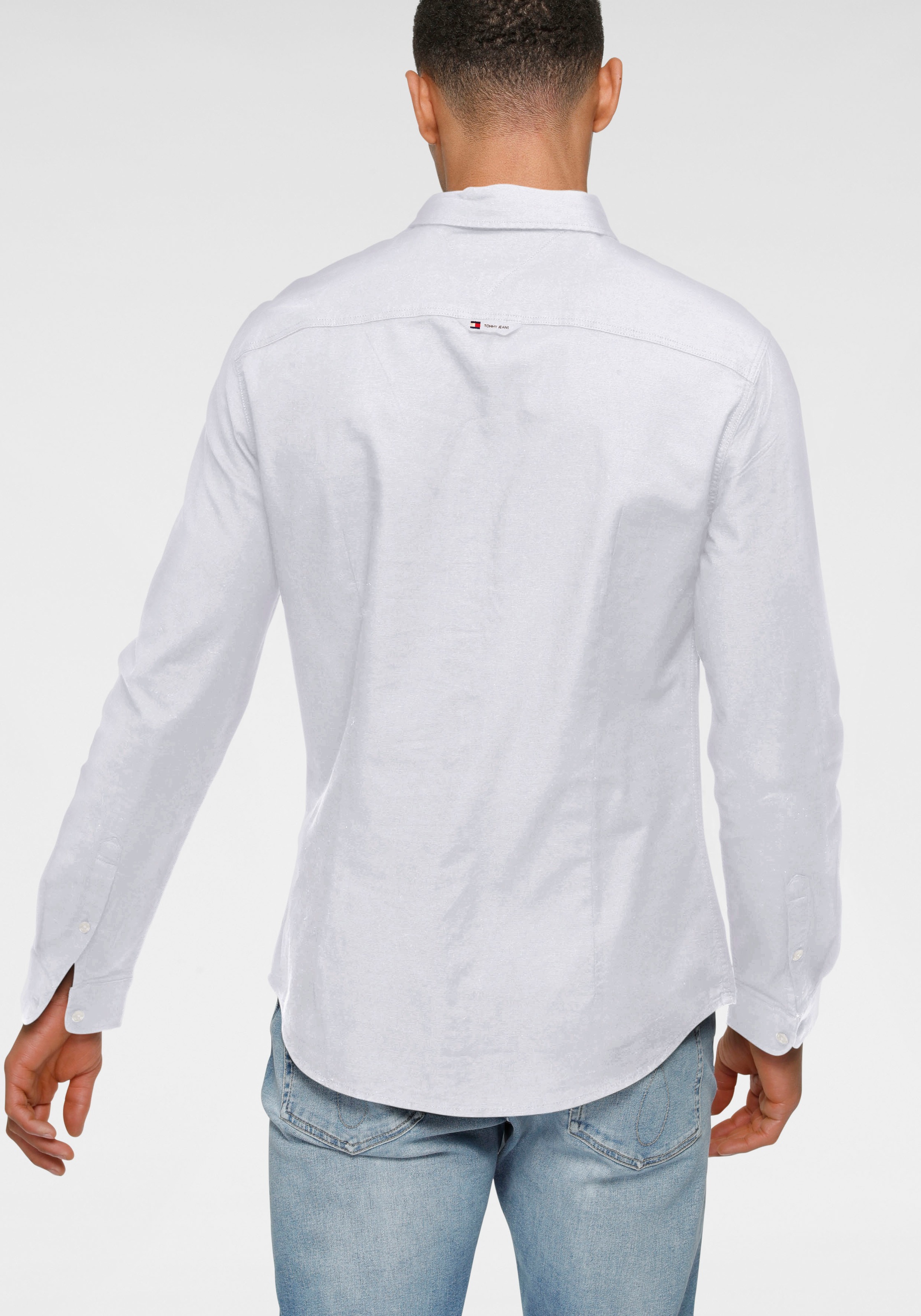 Tommy Jeans Chemise à Manches Longues Slim Stretch Oxford White XL Homme 4