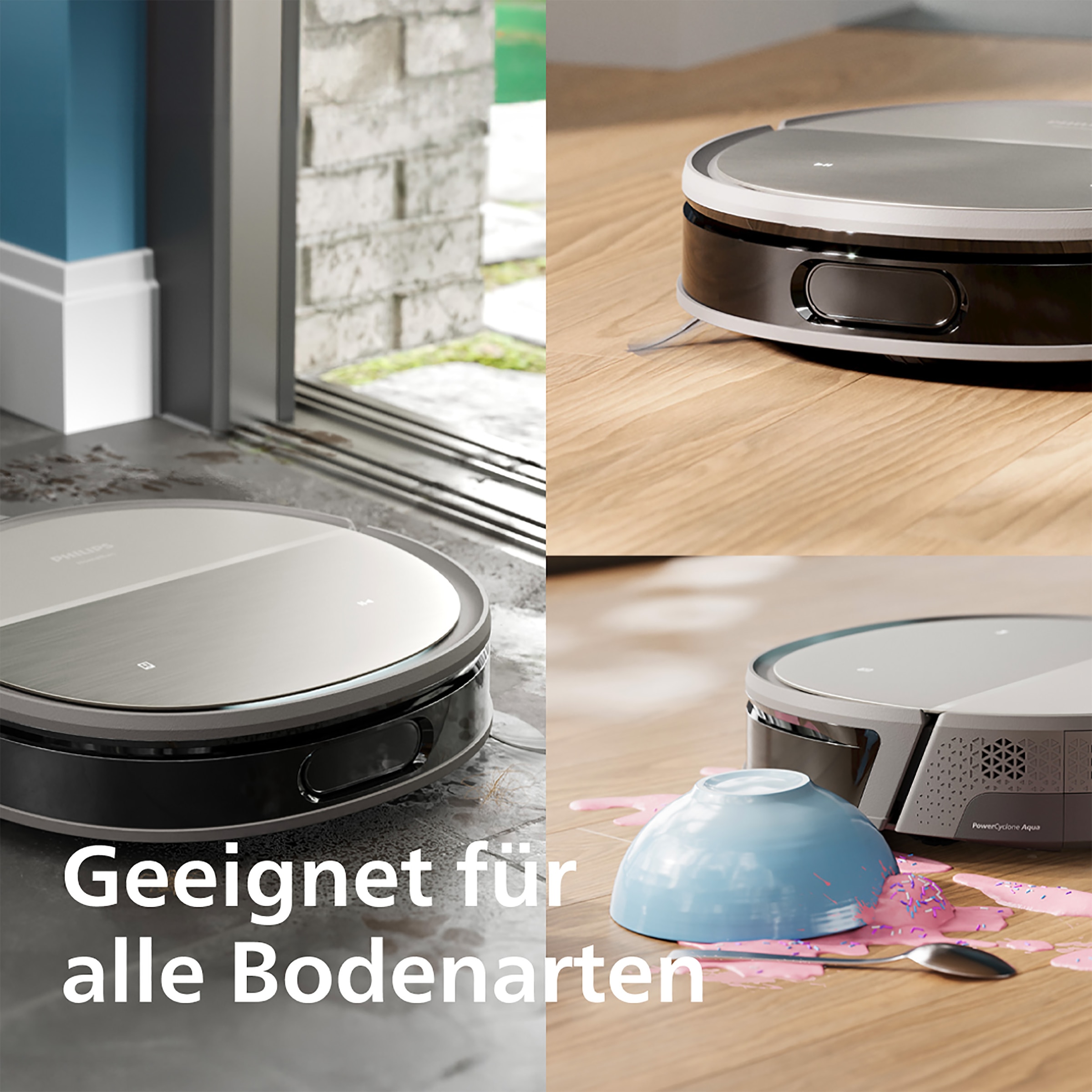 Philips Wischtuchwalze »Wischtuchwalze XV1491/10 für HomeRun Saug- & Wischroboter 9000 Series«, (2 tlg.), für alle Böden geeignet