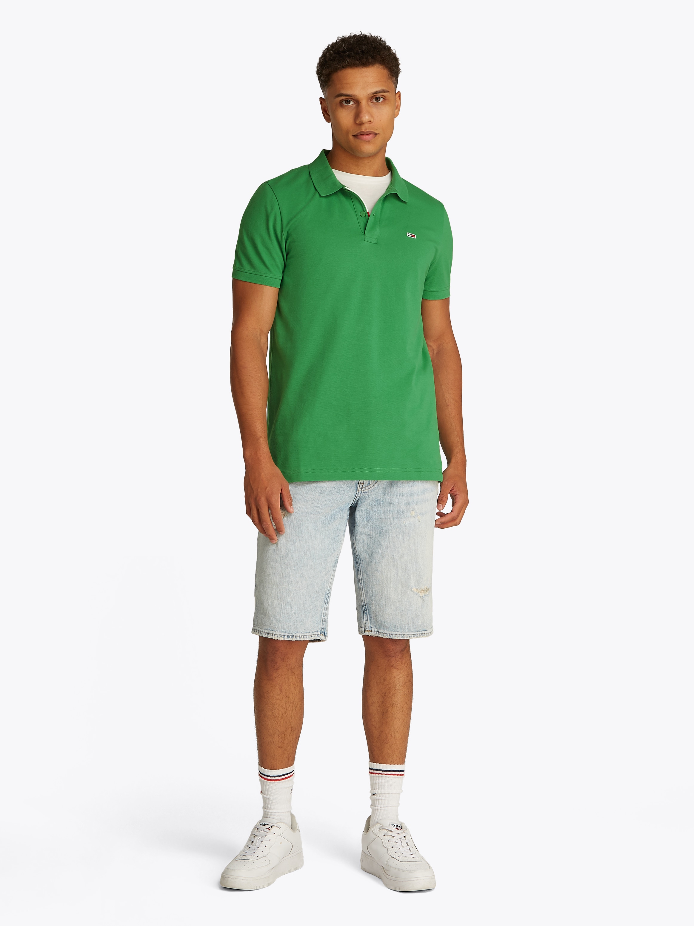 Tommy Jeans Poloshirt »TJM SLIM PLACKET POLO EXT«