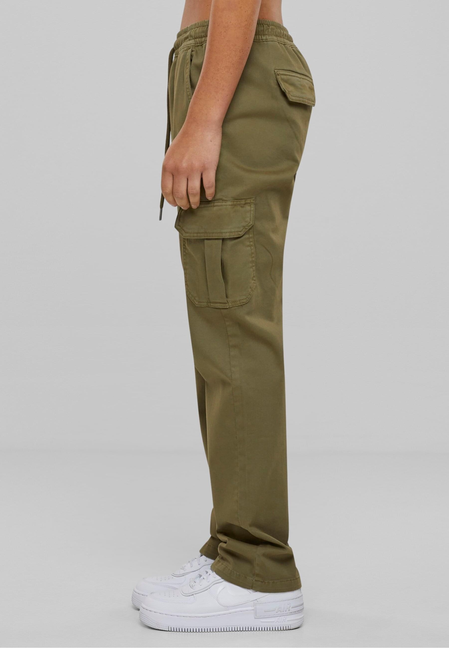 URBAN CLASSICS Cargohose »Urban Classics Damen Ladies High Waist Twill Cargo Pants«, (1 tlg.)