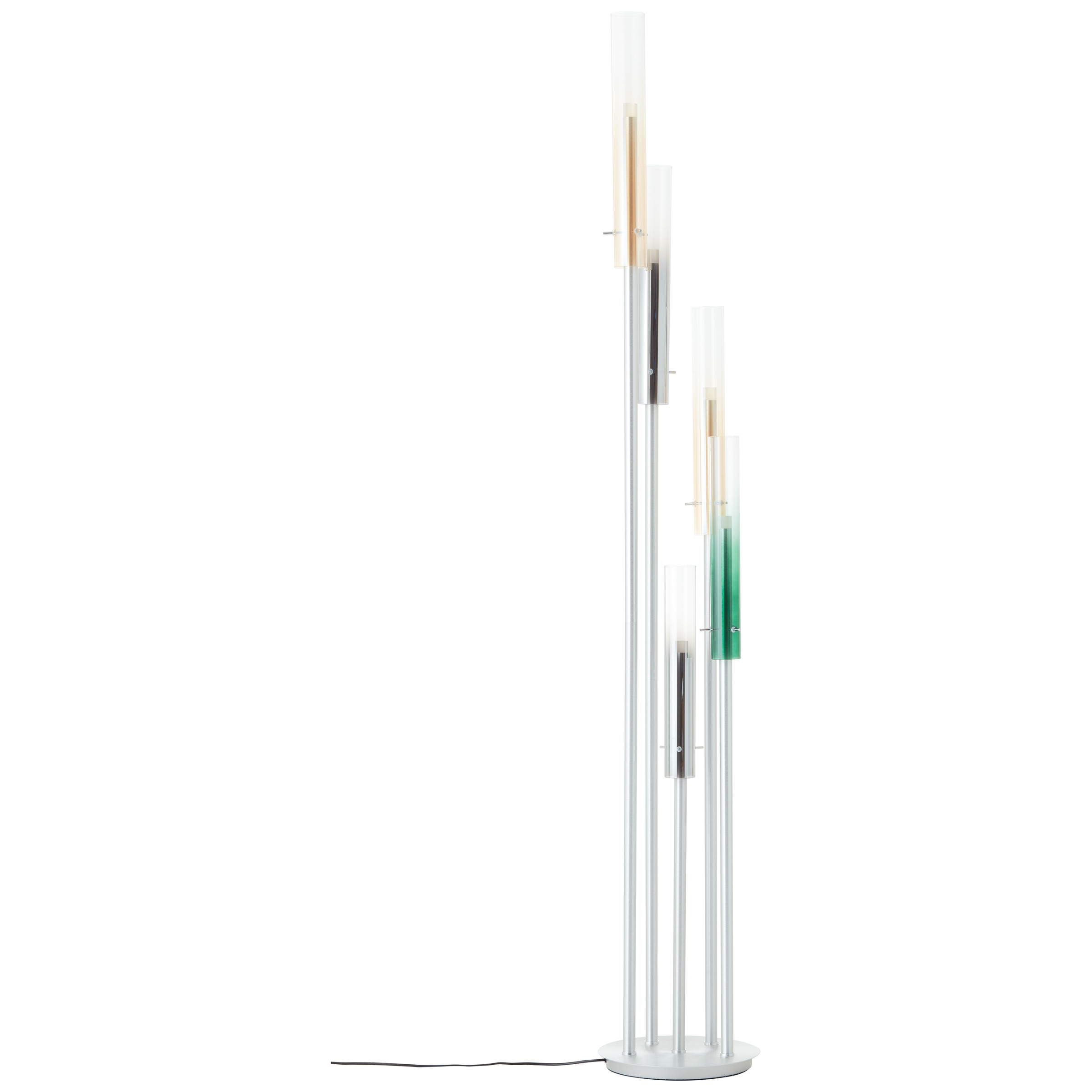 Brilliant LED Stehlampe »Inez«, 168 x 33 cm, 2100 lm, 3000 K, Metall/Glas, aluminium gebürstet