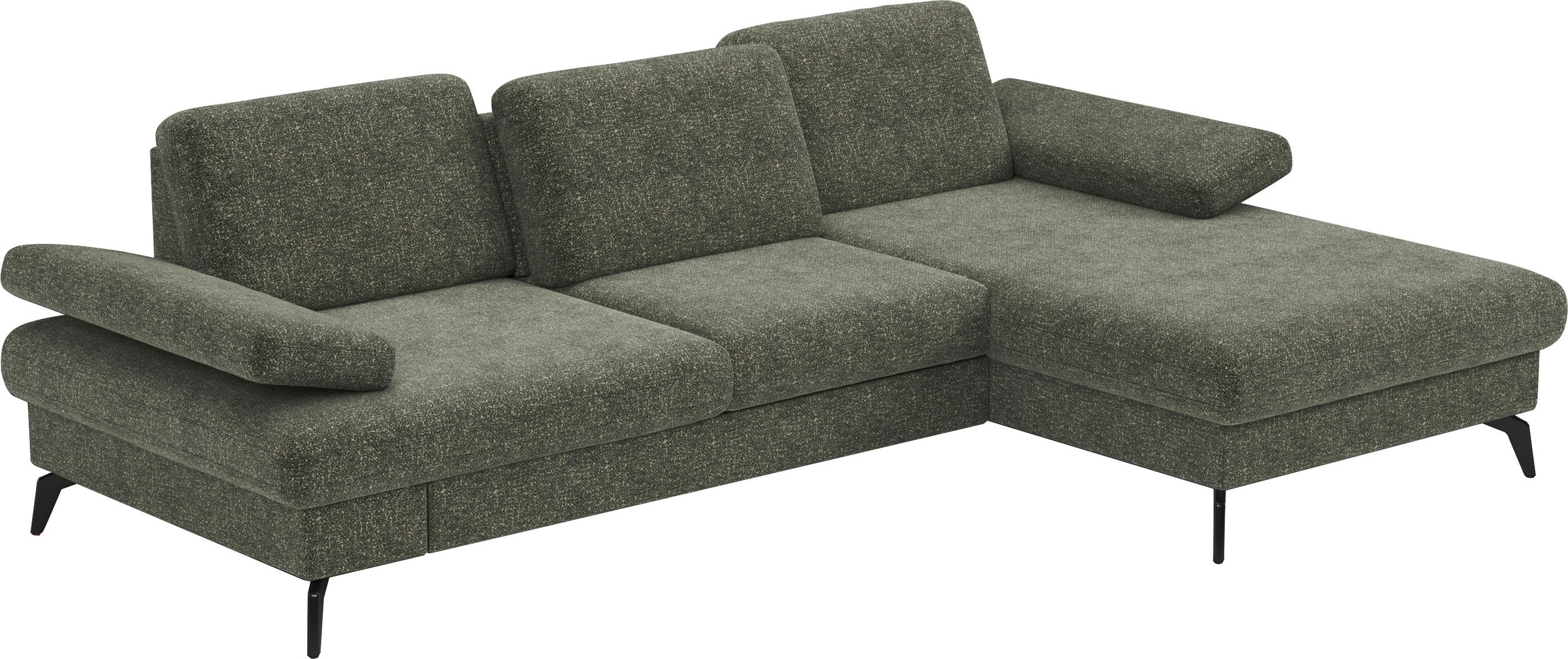 sit&more Ecksofa »Morris L-Form, inkl. Sitztiefenverstellung«, wahlweise mit Armteilverstellung, Bettfunktion & Bettkasten