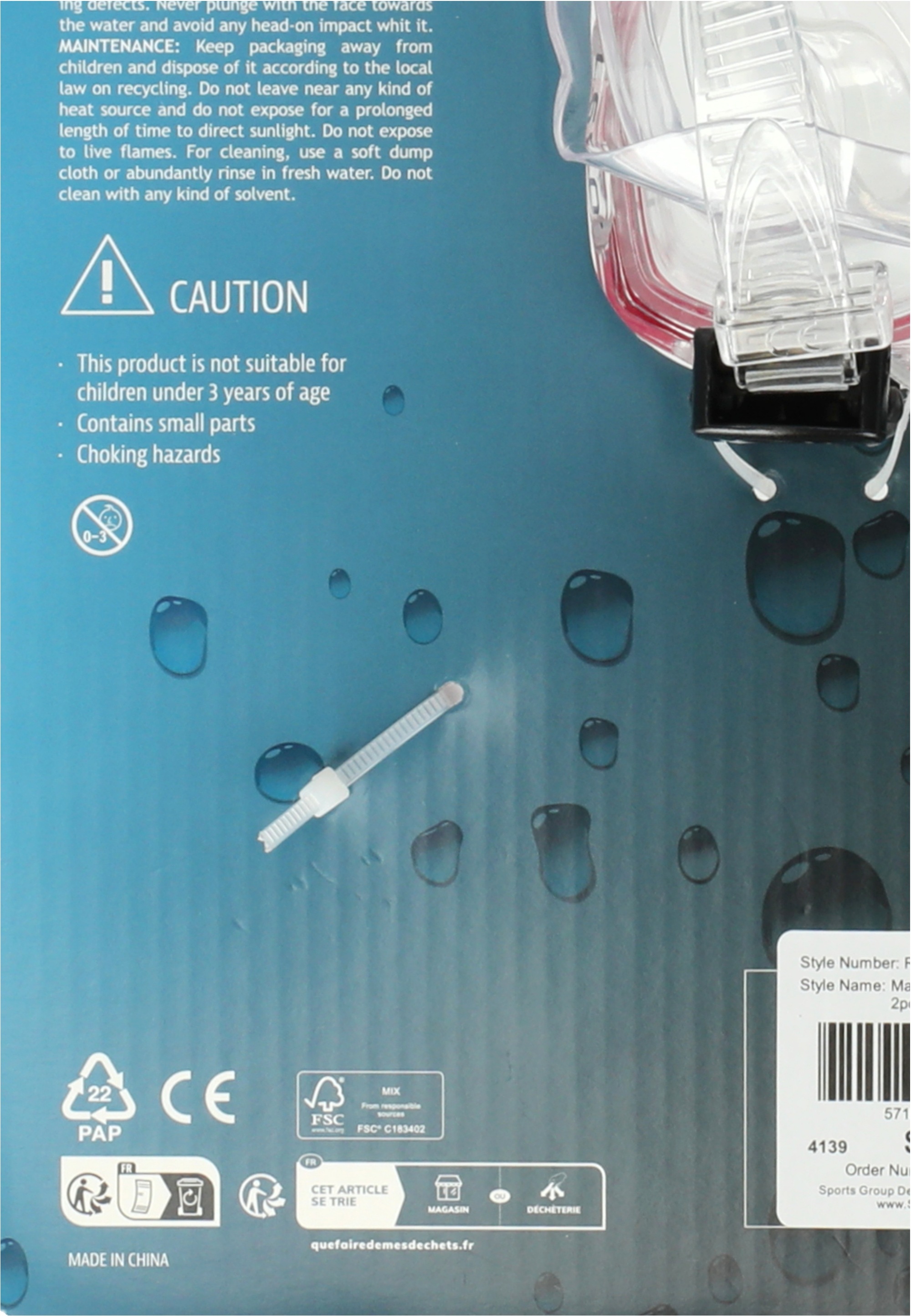 Rezo Taucherbrille »Matira« mit großem Gesichtsfeld