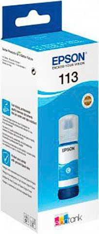 Epson Nachfülltinte »113«, für Epson, (1 St.), original Nachfülltinte cyan EcoTank