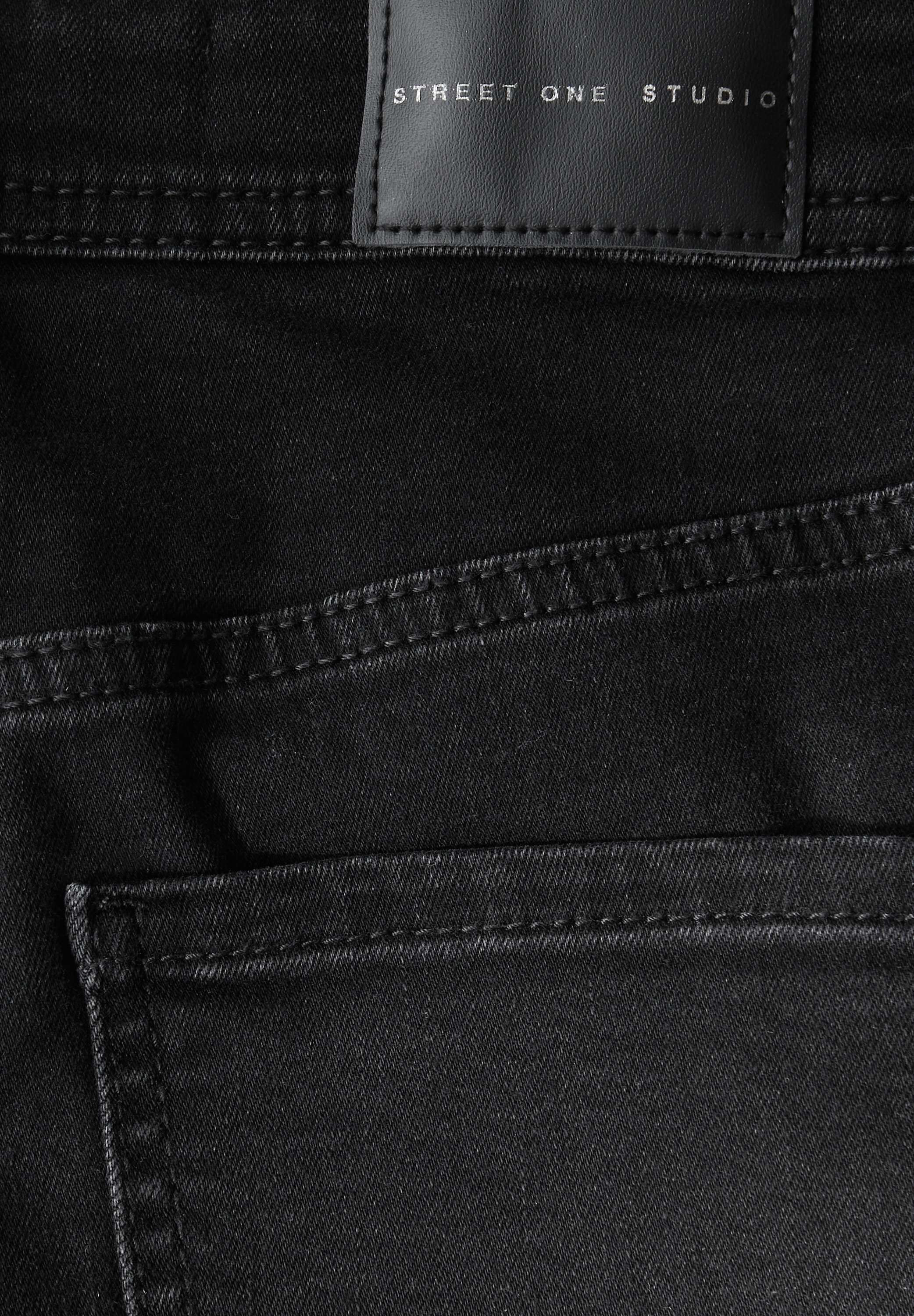 STREET ONE STUDIO Bootcut-Jeans aus Baumwolle mit Stretchanteil