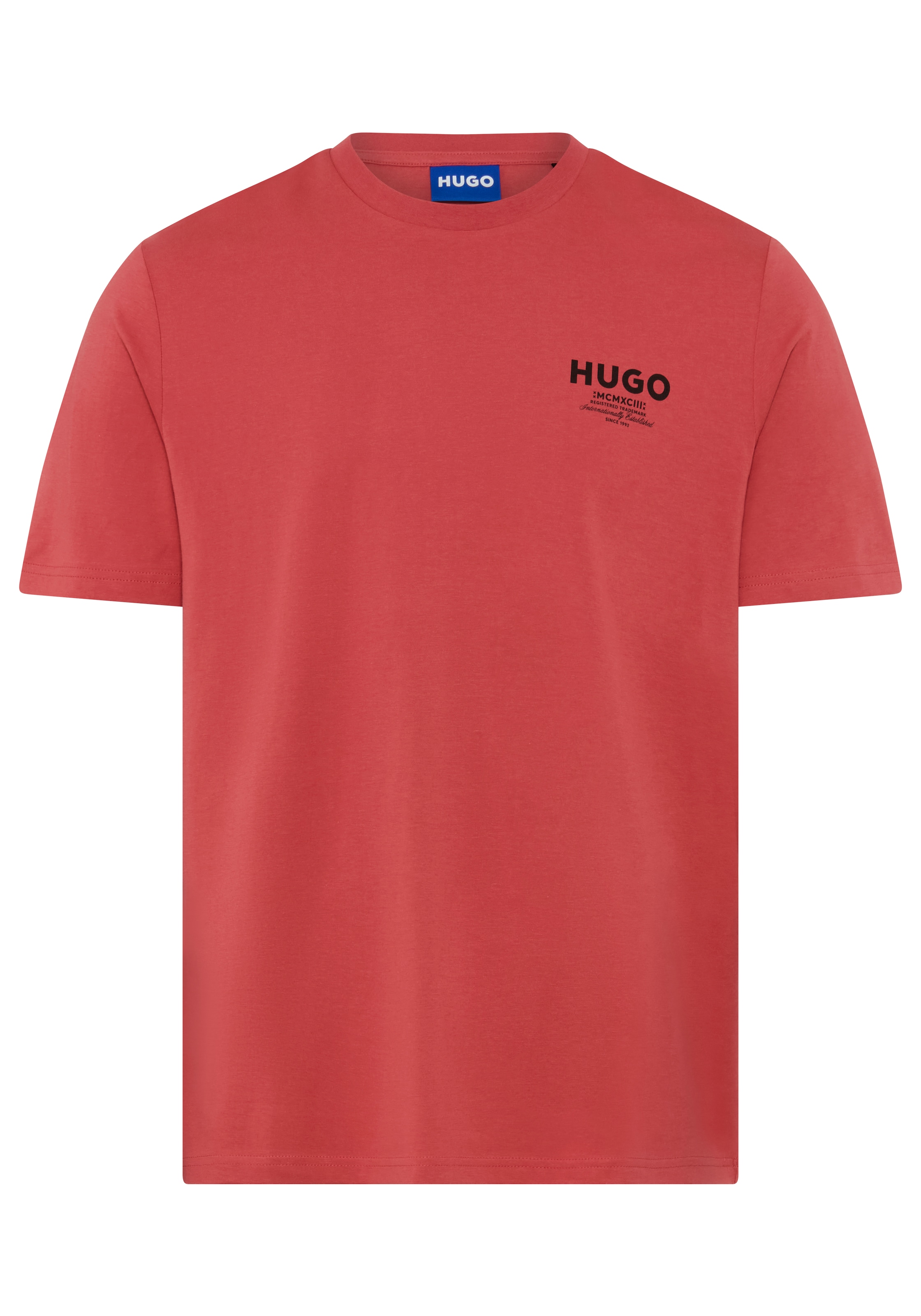 HUGO T-Shirt »Nesptee« Rundhalsausschnitt, Regular Fit, reine Baumwolle