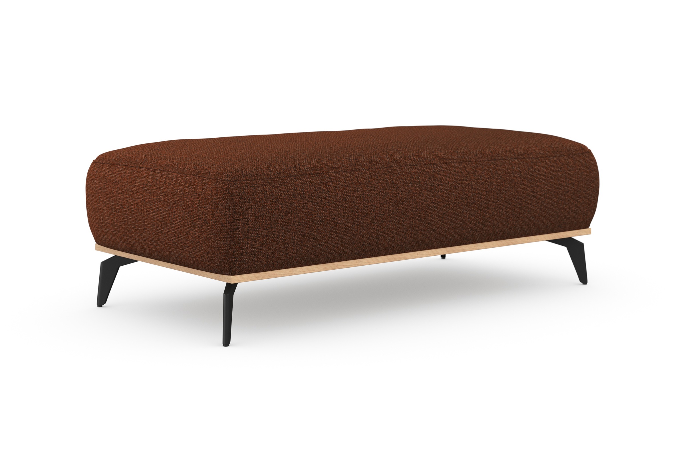 Home affaire Polsterhocker "Fjord" Mit einem Holzrahmen in Buche massiv eic günstig online kaufen