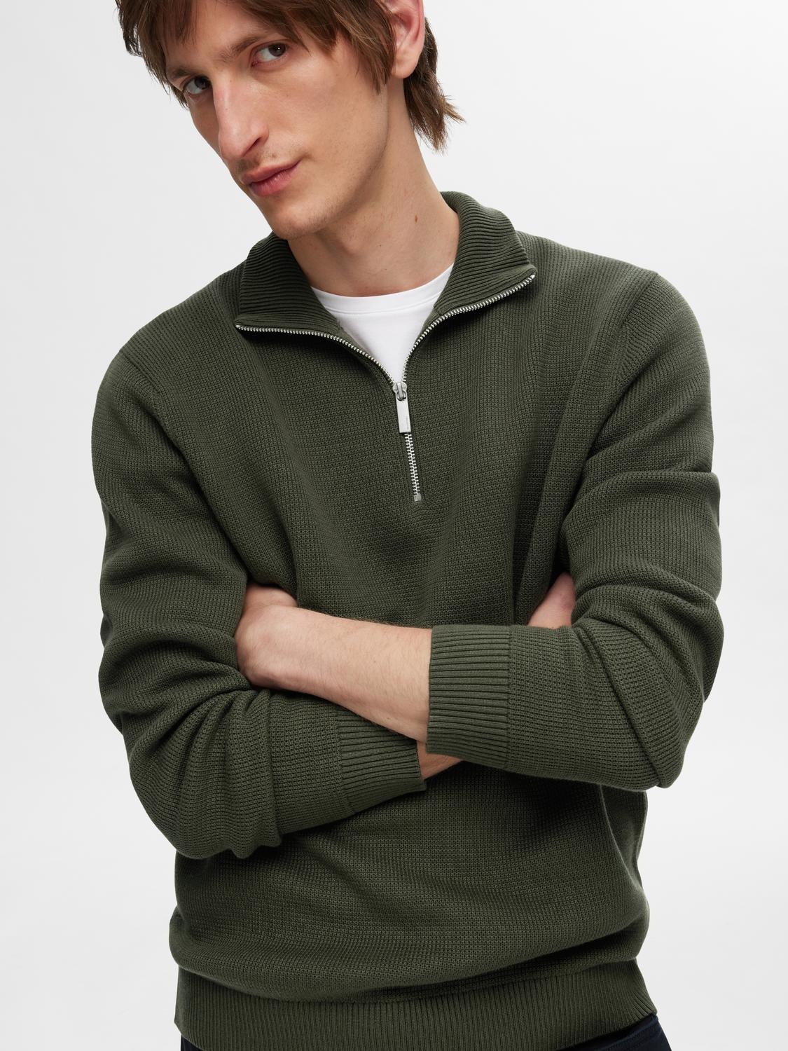 SELECTED HOMME Troyer SLHDANE LS KNIT STRUCTURE HALF ZIP NOOS günstig online kaufen